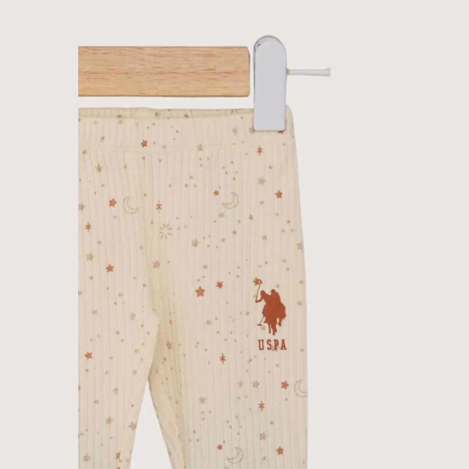 U.S. Polo 3lü Takım Patikli Krem