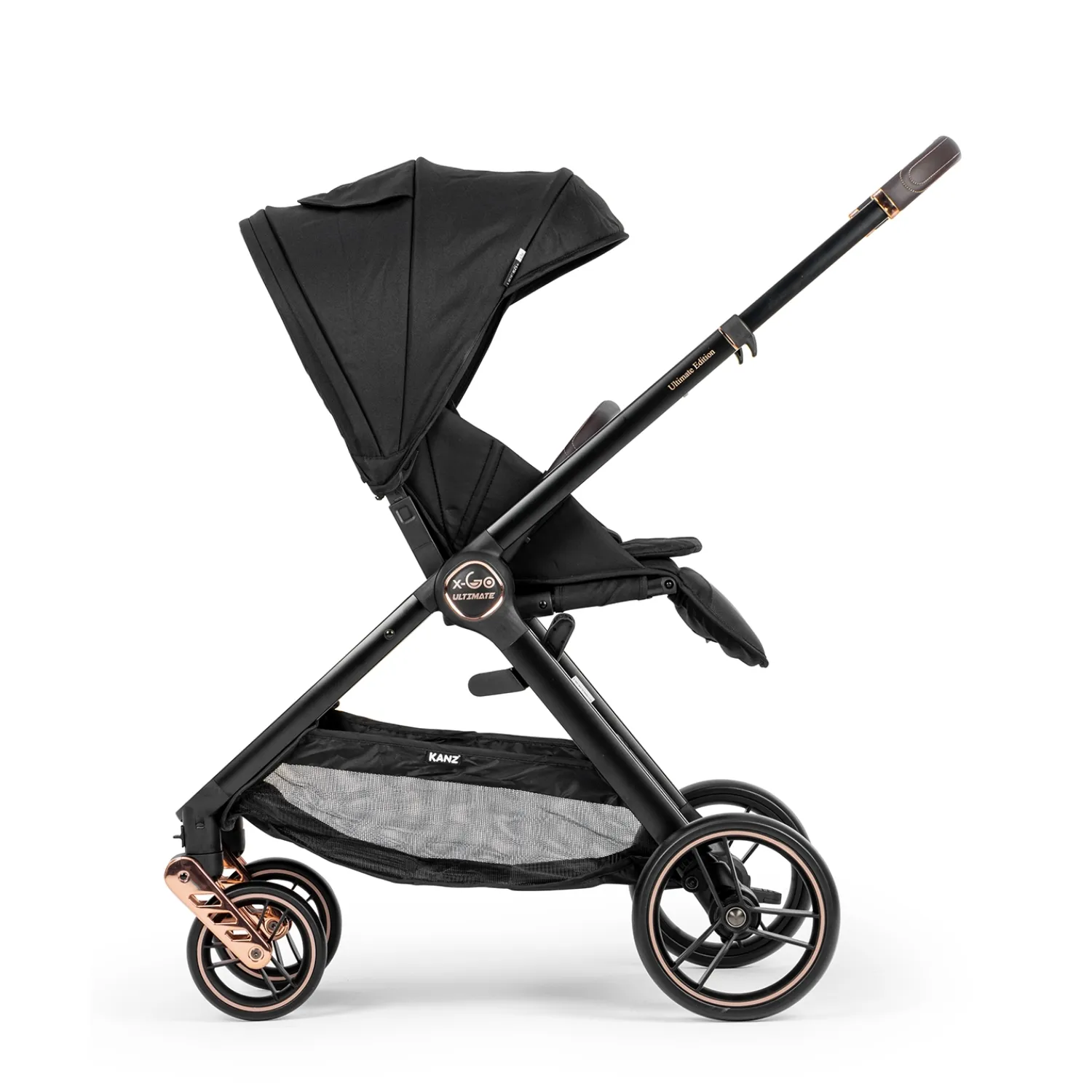 Kanz X-Go Ultimate Travel Sistem Bebek Arabası Rose Gold Siyah