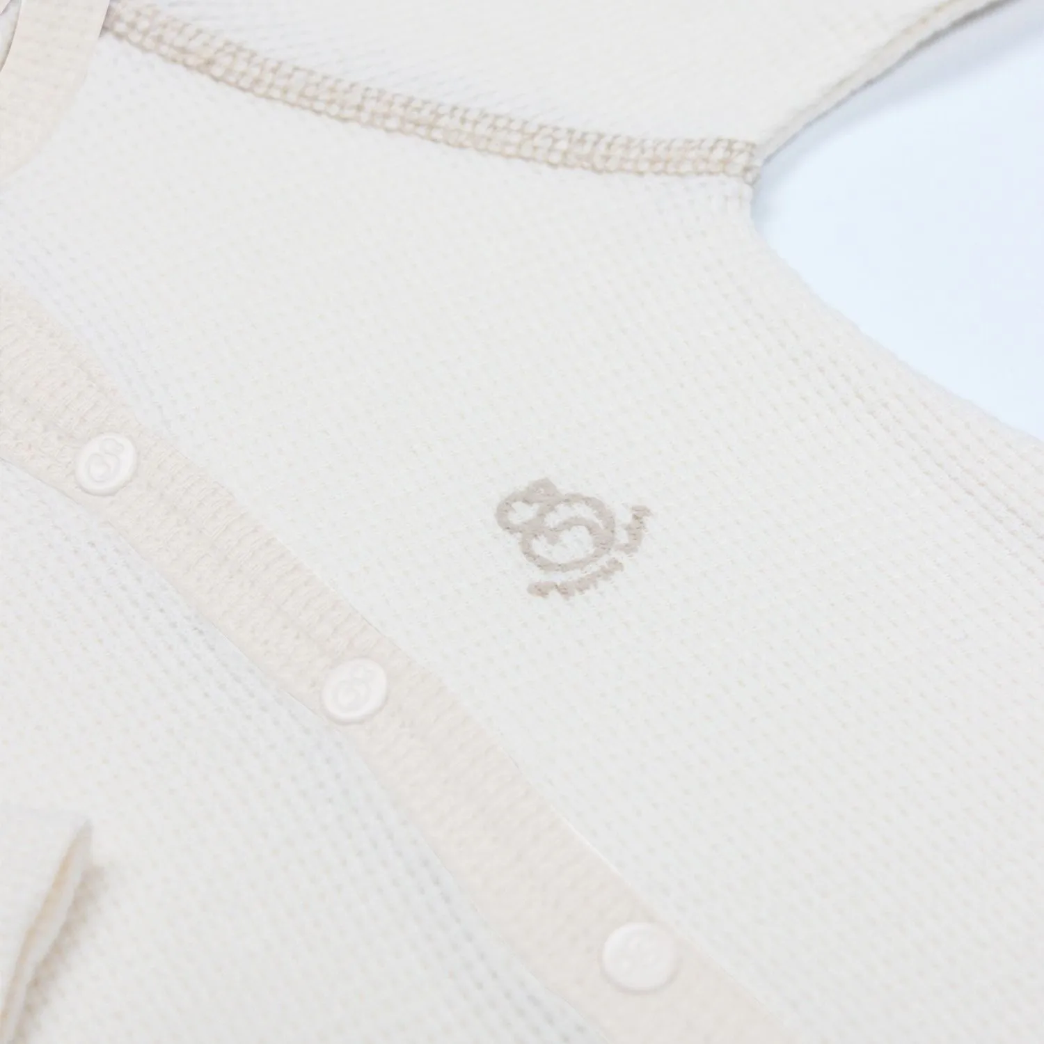 Bistyle Organik Tulum Waffle Natural Style Krem