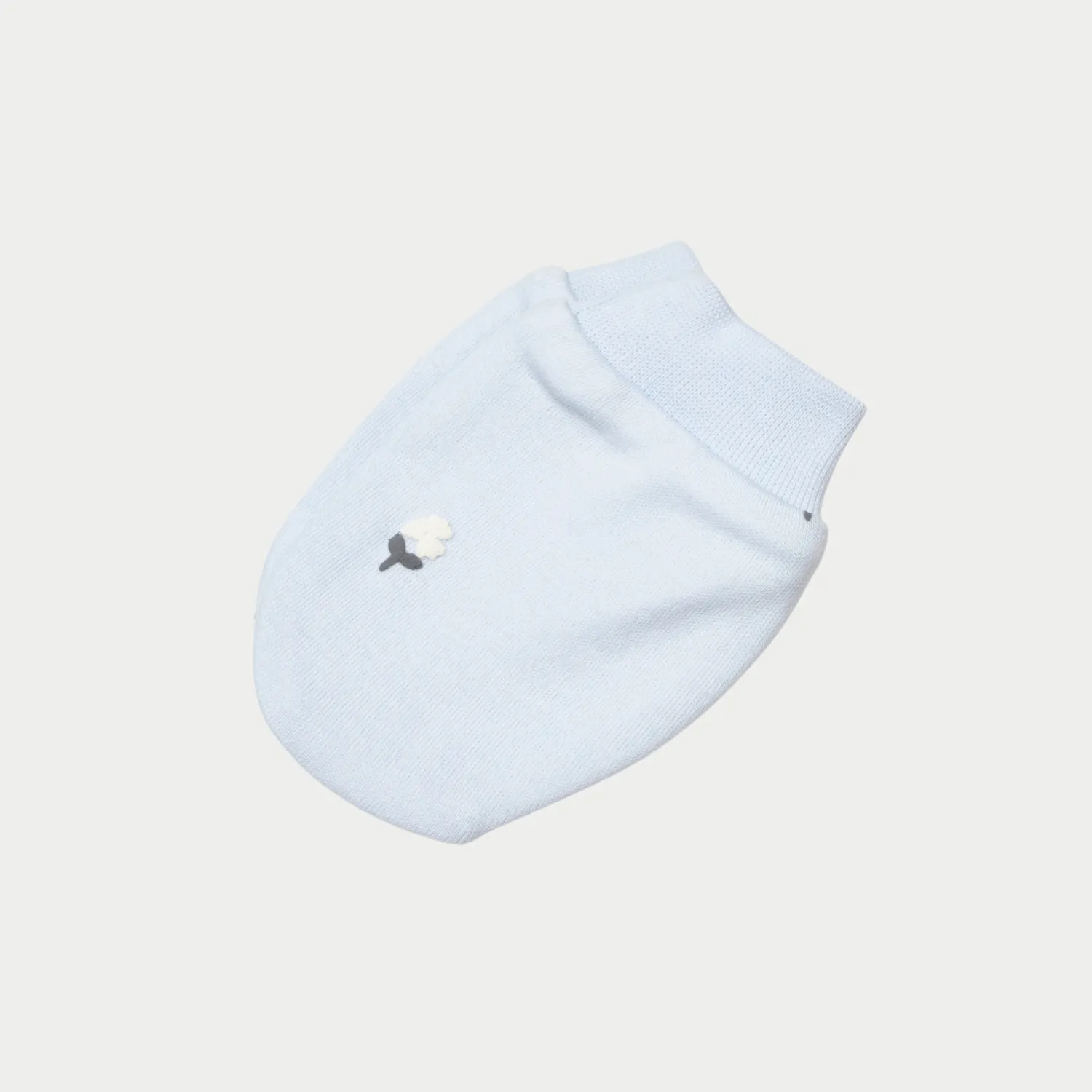 Bibaby Organik Eldiven 2li Love Floral Ekru - Lila