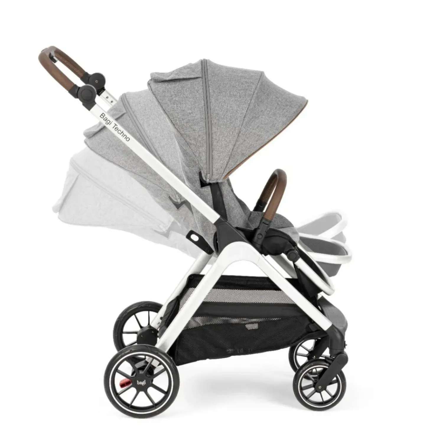 Bagi Techno Capsule Autofold Travel Sistem Bebek Arabası Gri