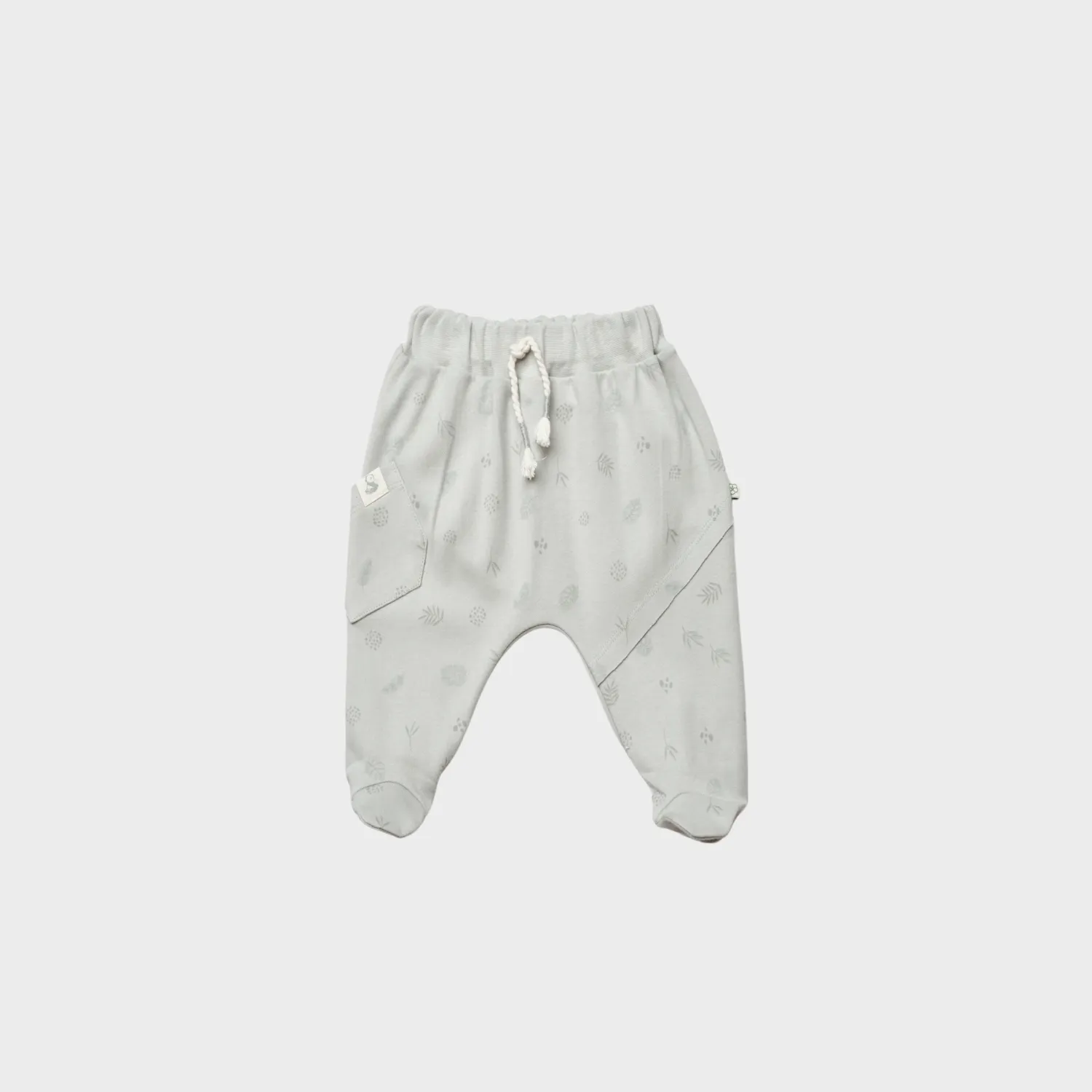 Bibaby Organik Pantolon Patikli Love Our Earth Yeşil