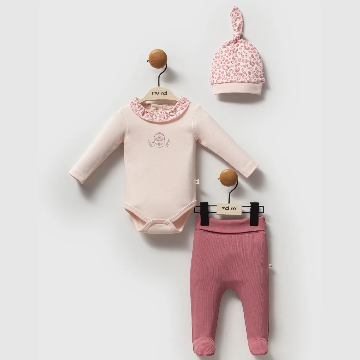 Moi Noi Zıbın Takımı 3lü Tea Mürdüm Moi Noi Zıbın Takımı 3lü Tea Mürdüm