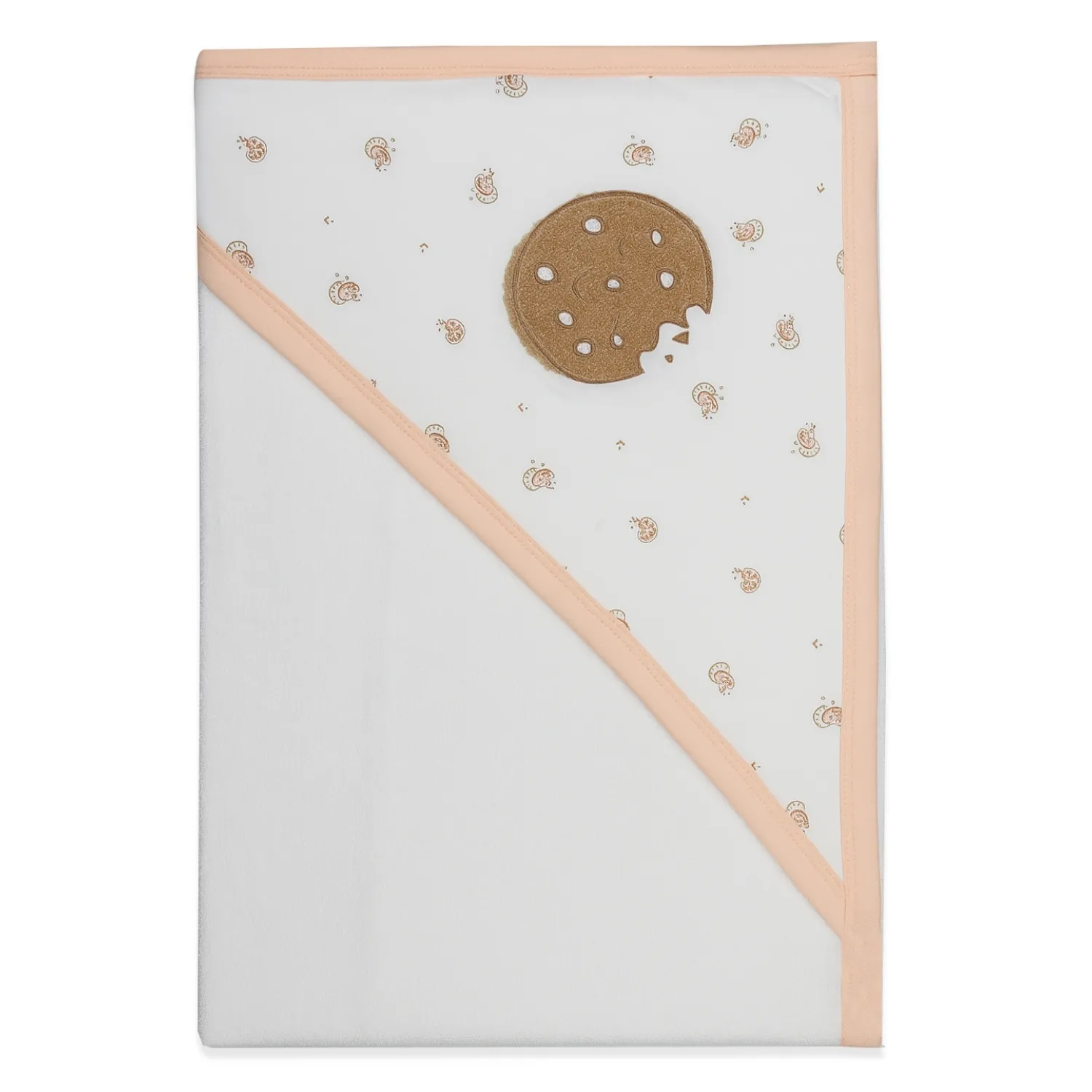 Bistyle Havlu Cookies Cute Happy 85x90cm Somon - Ekru - Bej