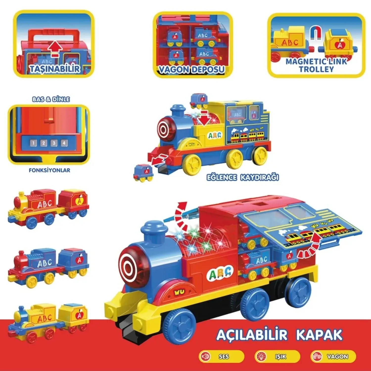 Vardem Işıklı Müzikli İnteraktif Tren