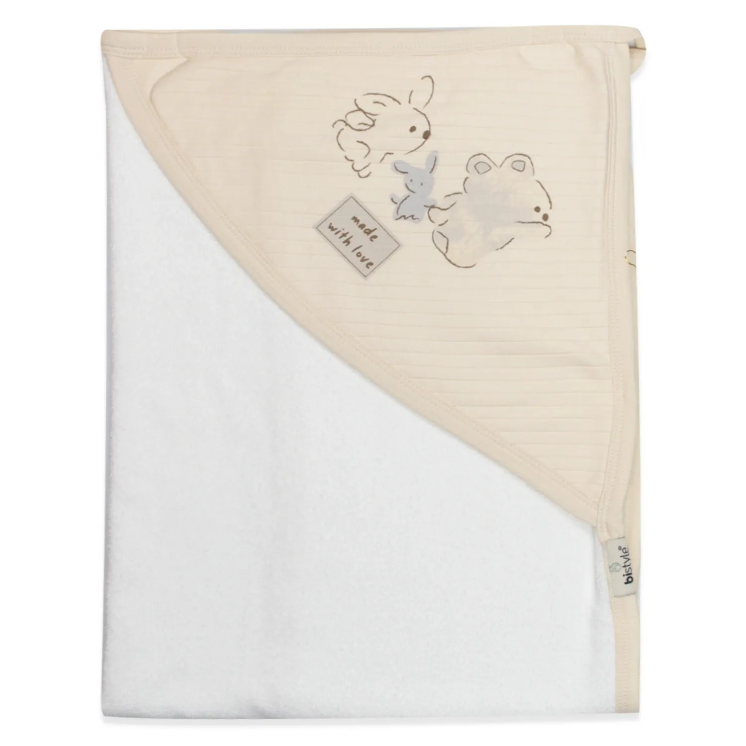 Bistyle Havlu With You Family 85x90cm Bej - Ekru