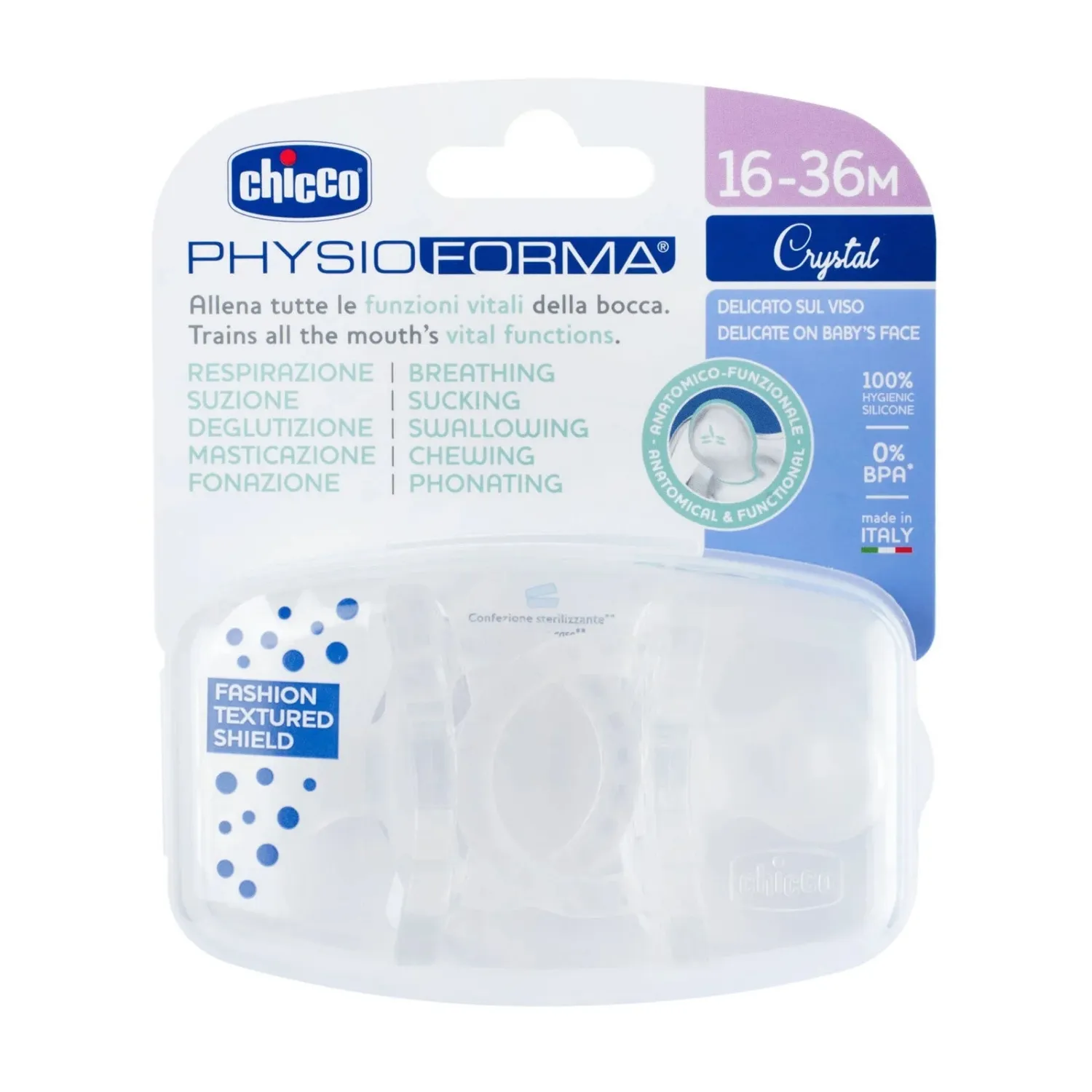 Chicco Physioforma Soother Cyrstal Emzik 16-36 Ay 2li 