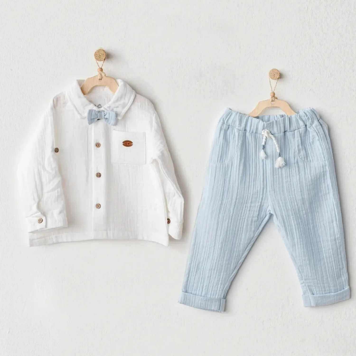 Andy Wawa 2li Takım Müslin Ocean Is My Happy Place Mavi