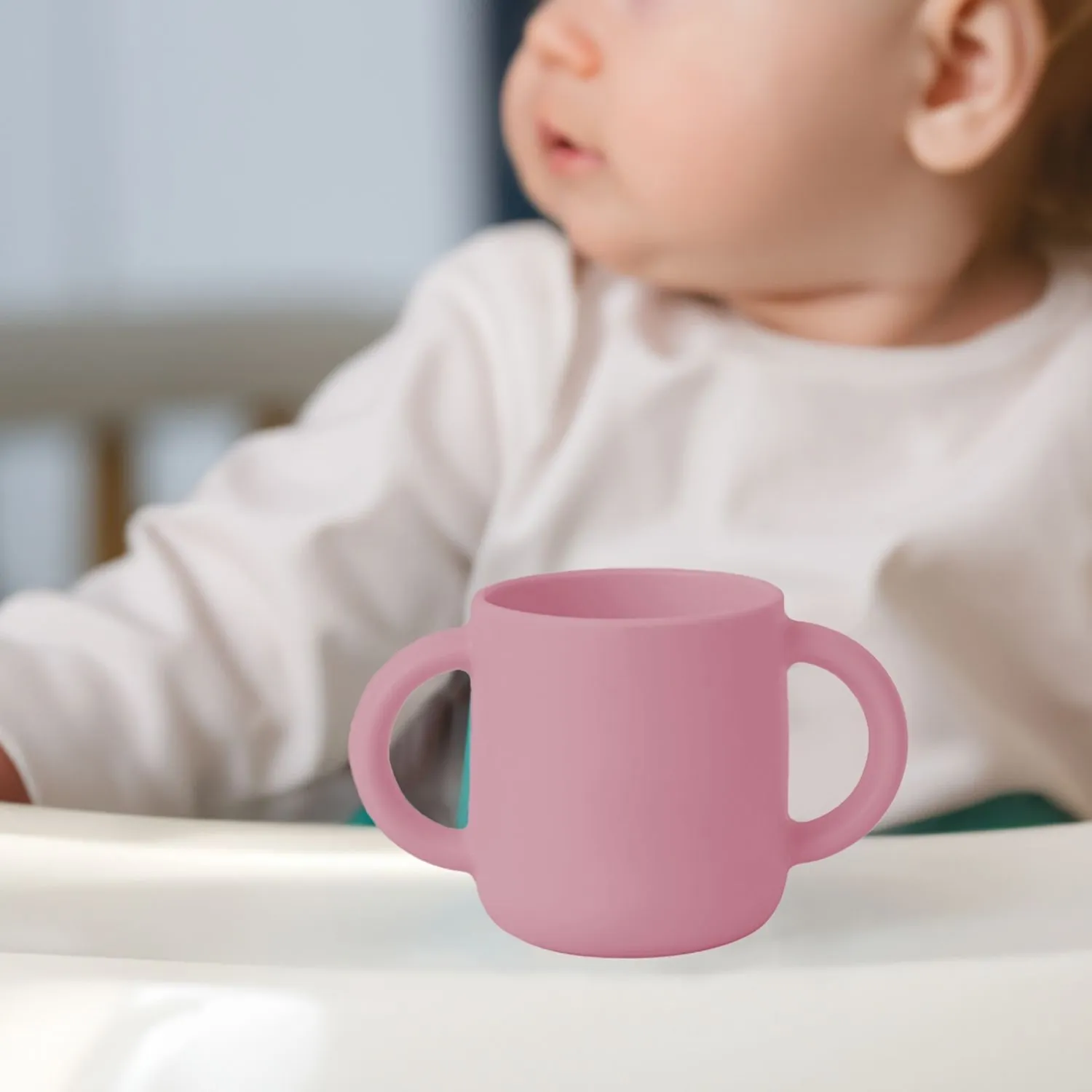 BM Care Kulplu Mini Bardak Pembe