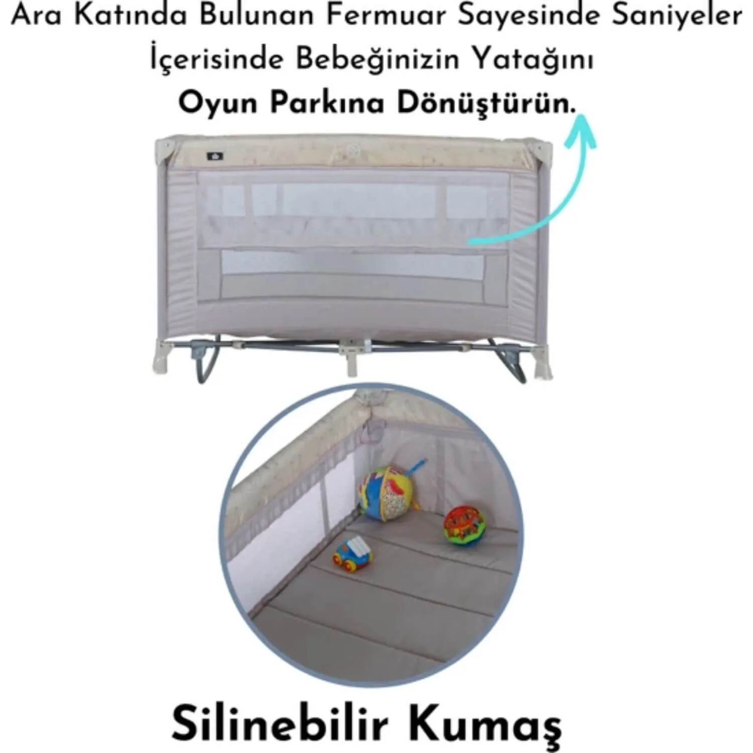 Sunny Baby 9156 Seul Oyun Parkı 70x120 cm Bej