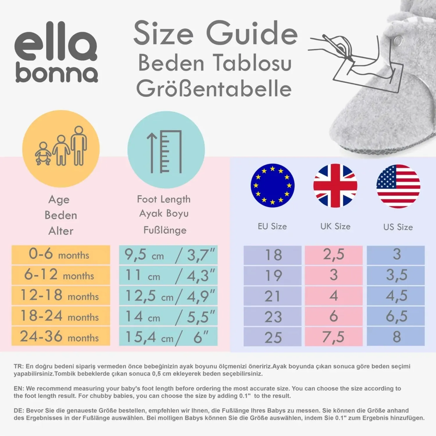 Ella Bonna Patik Müslin Krem