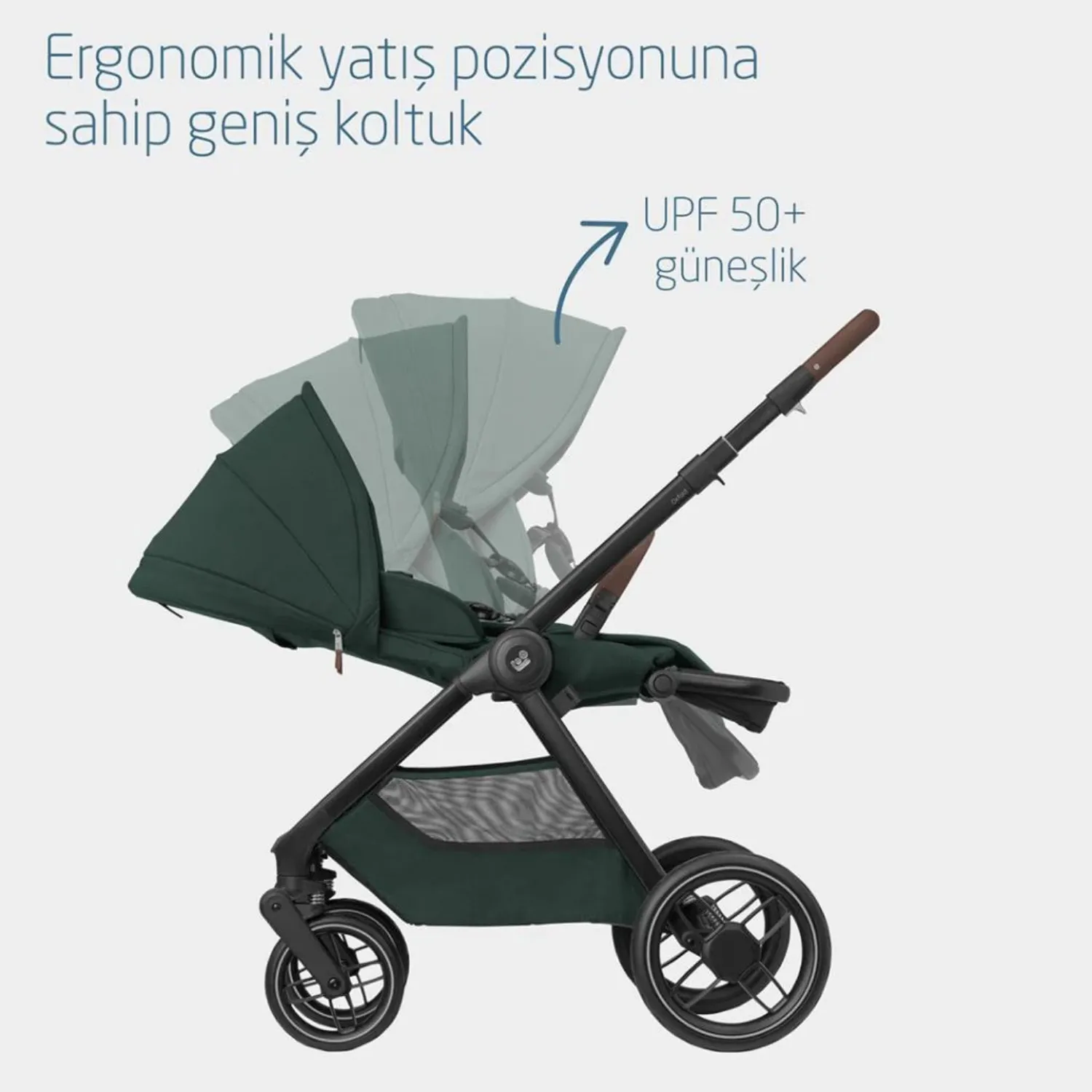 Maxi Cosi Oxford Çift Yönlü Bebek Arabası Twillic Green