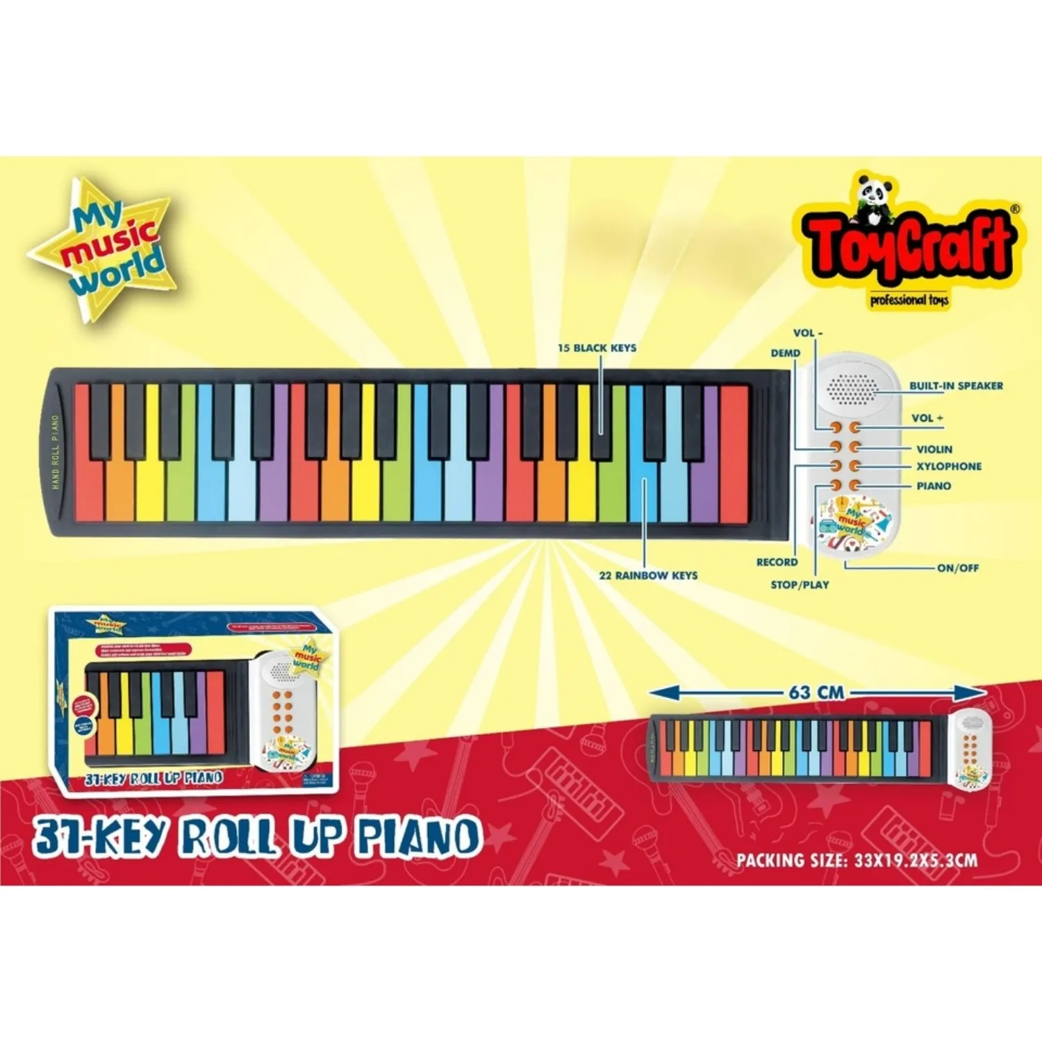 Toycraft 27 Tuşlu Katnalabilir Silikon Org 