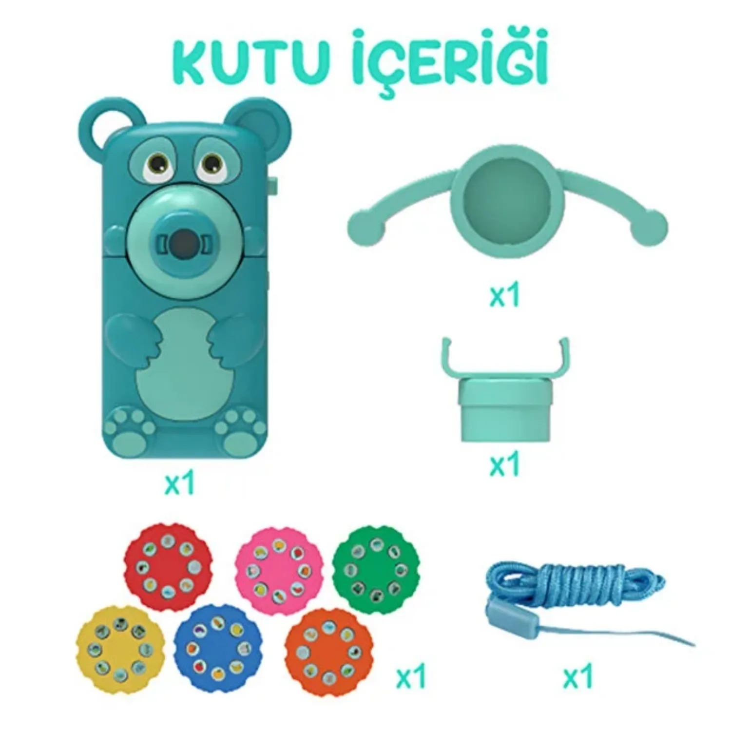 Gokidy Eğitici Projeksiyonlu Çizim Oyuncağı | 6 Renkli Slayt Diskli