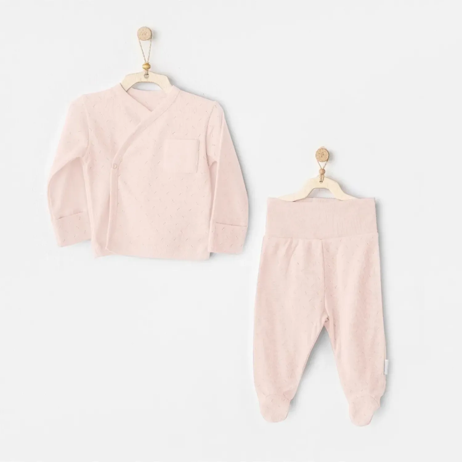 Andy Wawa Zıbın Takımı 2li Jakarlı Basic Pembe