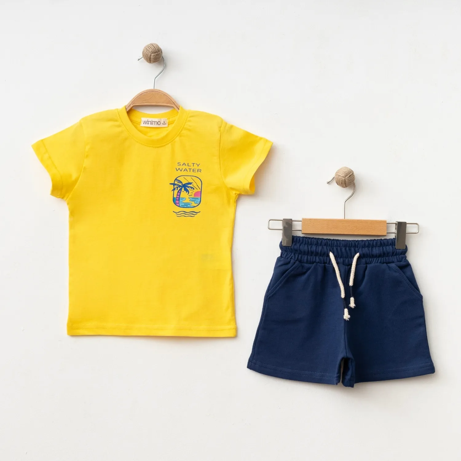 Winimo 2li Takım Salty Water Baskılı Sarı
