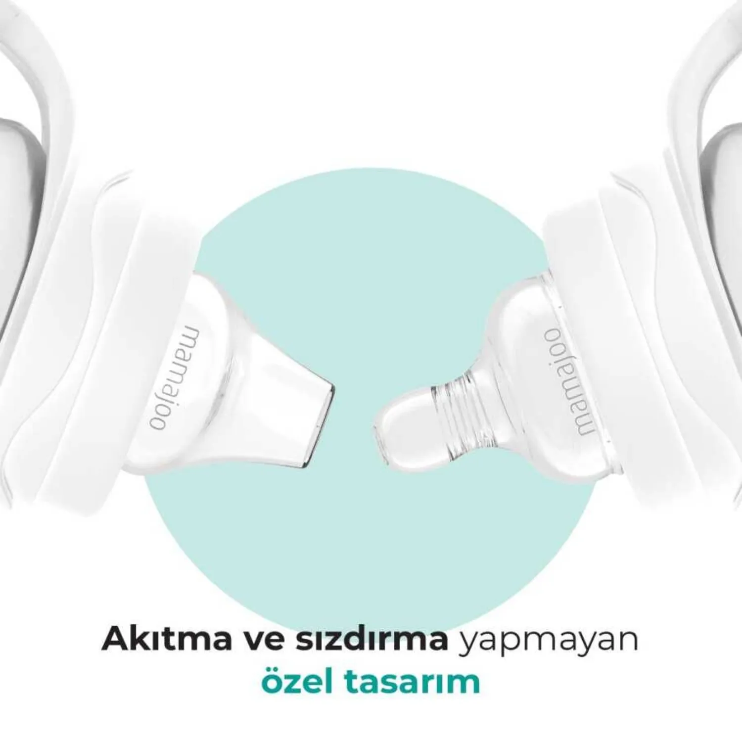 Mamajoo Kulplu Eğitici Biberon 160 ml & Anti-Kolik Silikon Bardak Ucu 6 Ay+ 