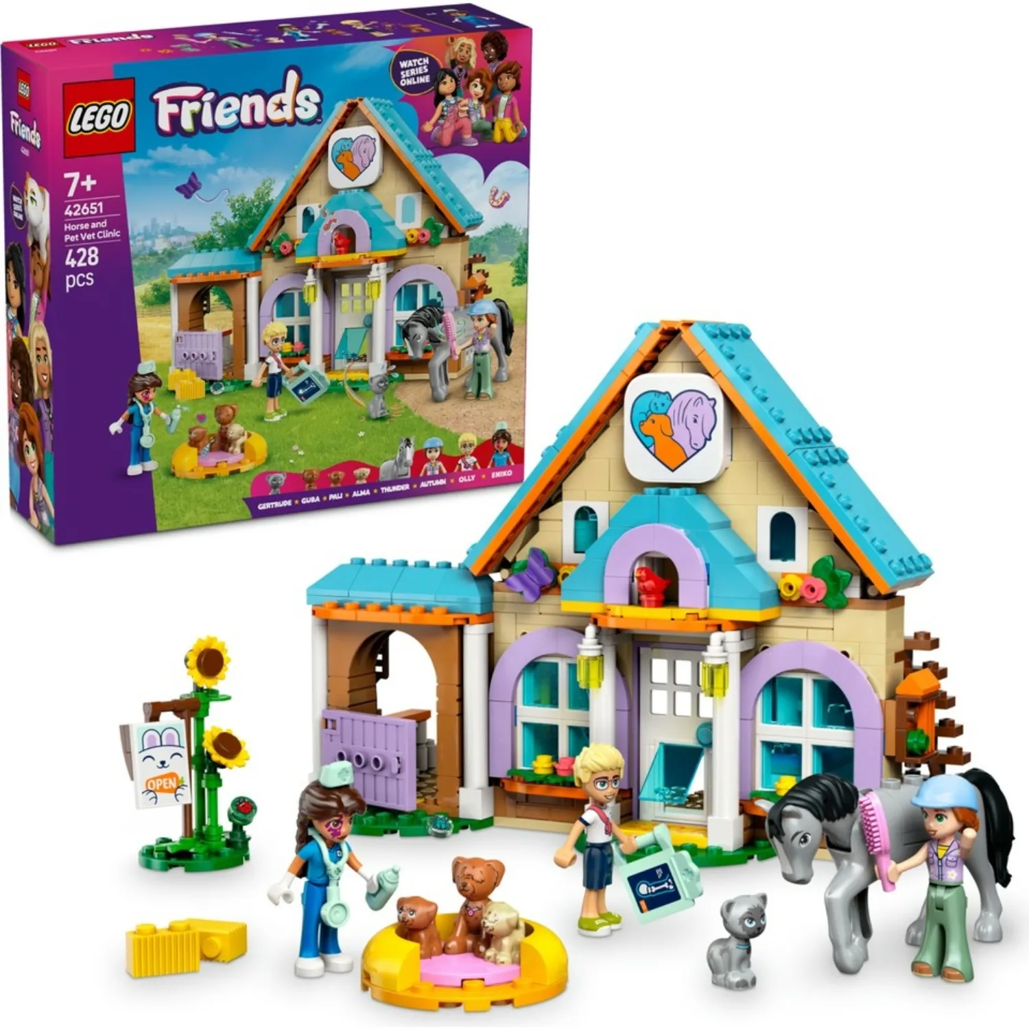 LEGO Friends At ve Evcil Hayvan Veteriner Kliniği 42651 