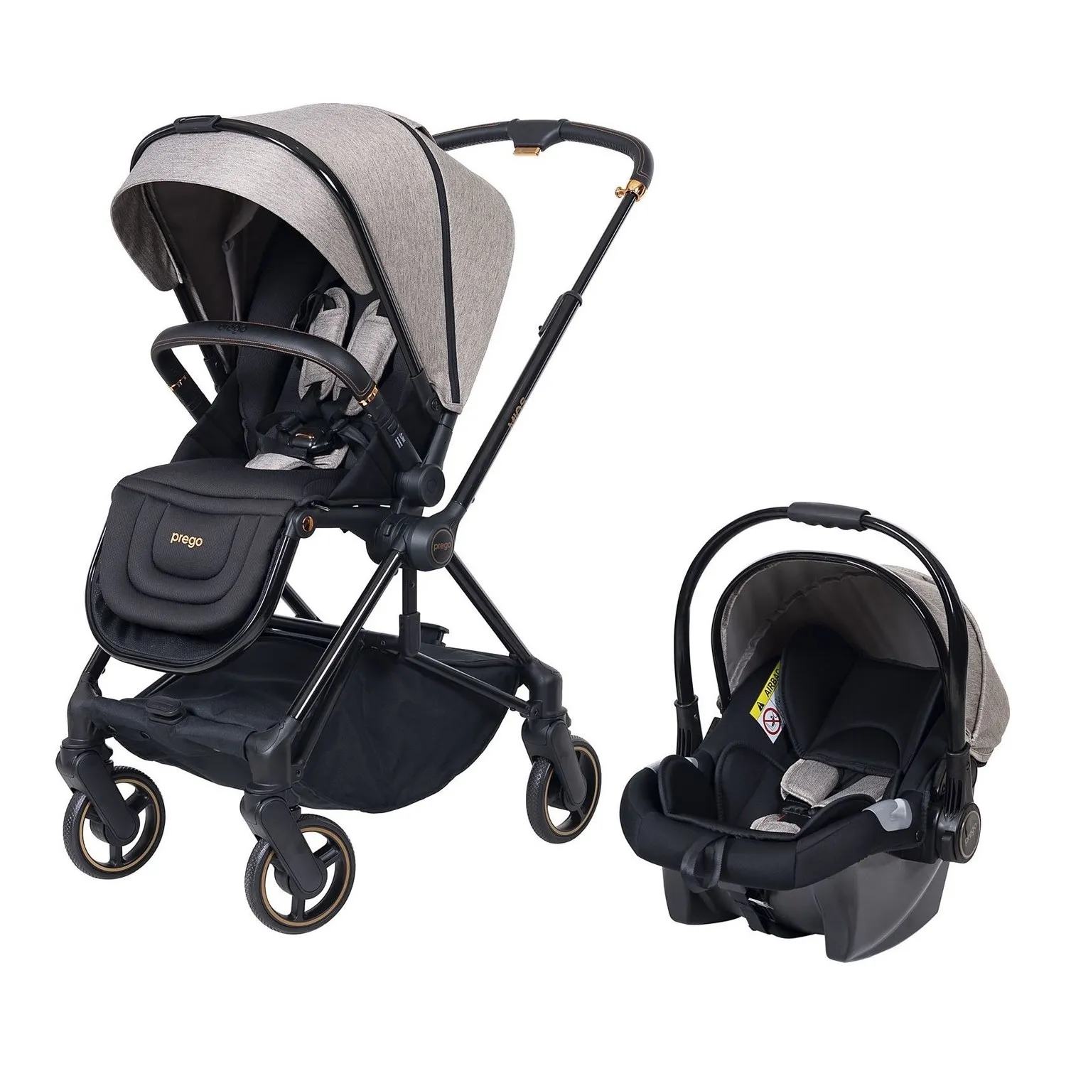 Prego 2099 Mios Premium Travel Sistem Bebek Arabası Bej