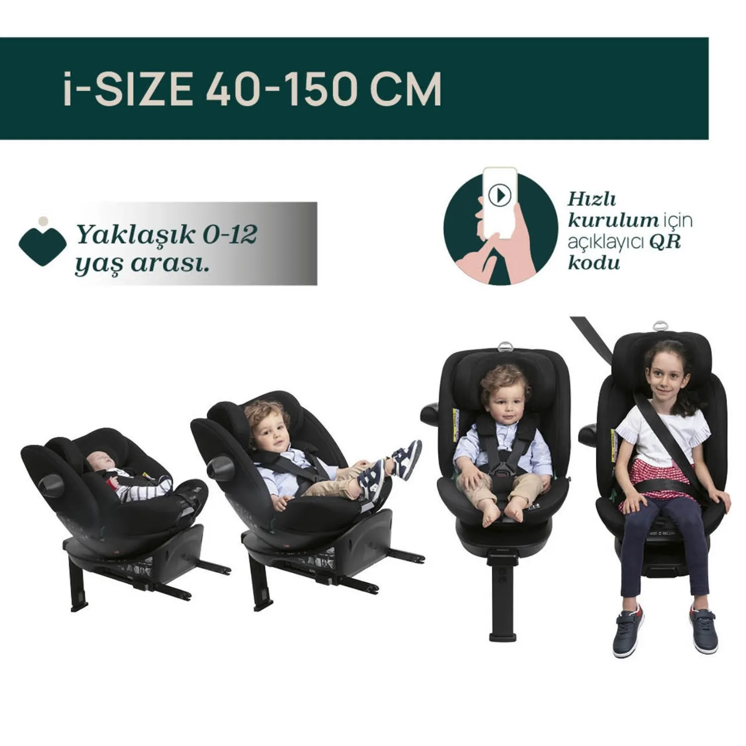 Chicco EverOne I-Size Oto Koltuğu 0-36 Kg Black