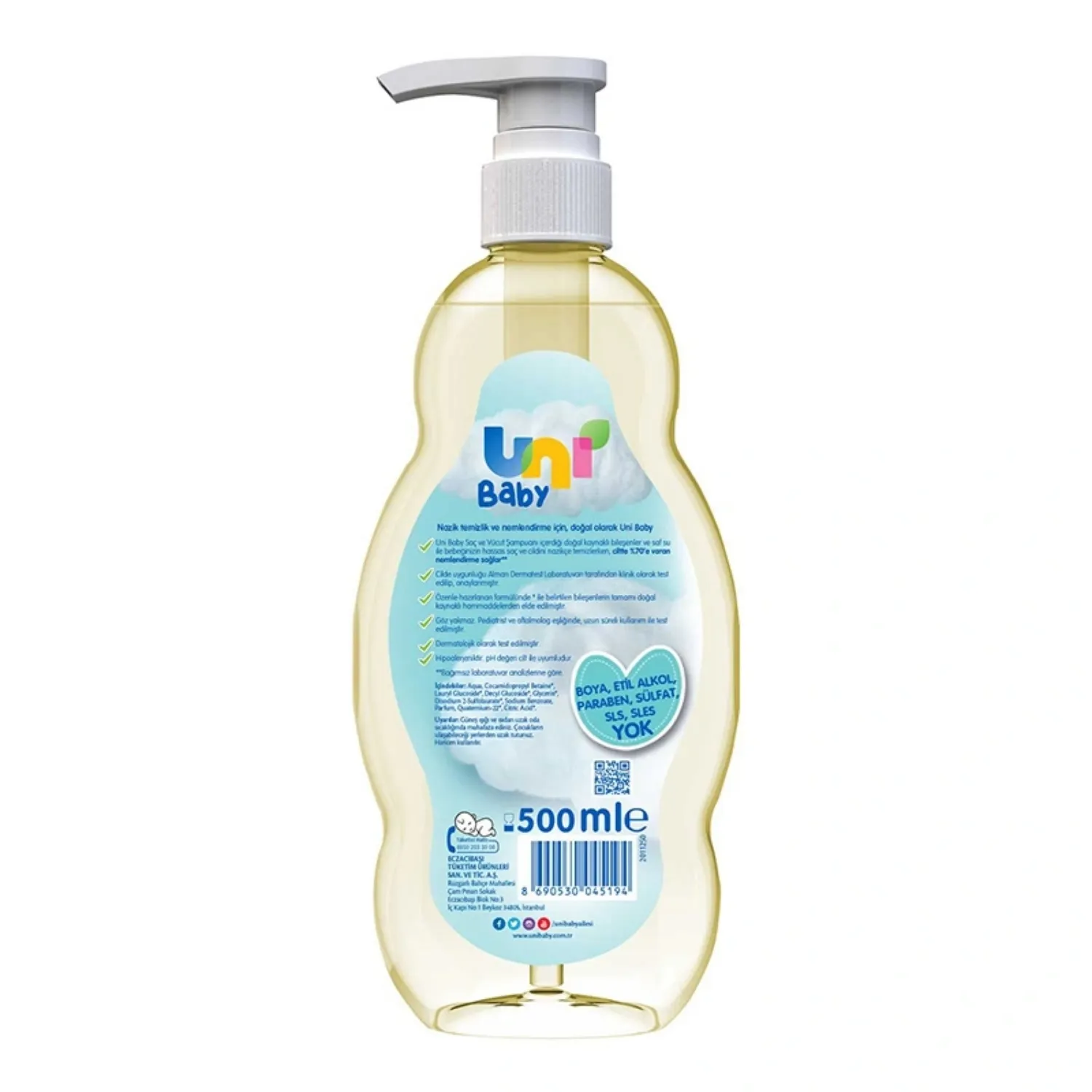 Uni Baby Bebek Şampuanı 500 ml