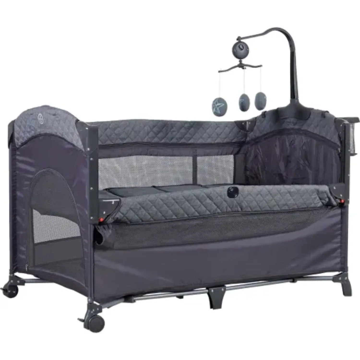 Prego 8044 Miami Plus Yatak Hediyeli Anne Yanı Oyun Parkı 70x120 cm Gri