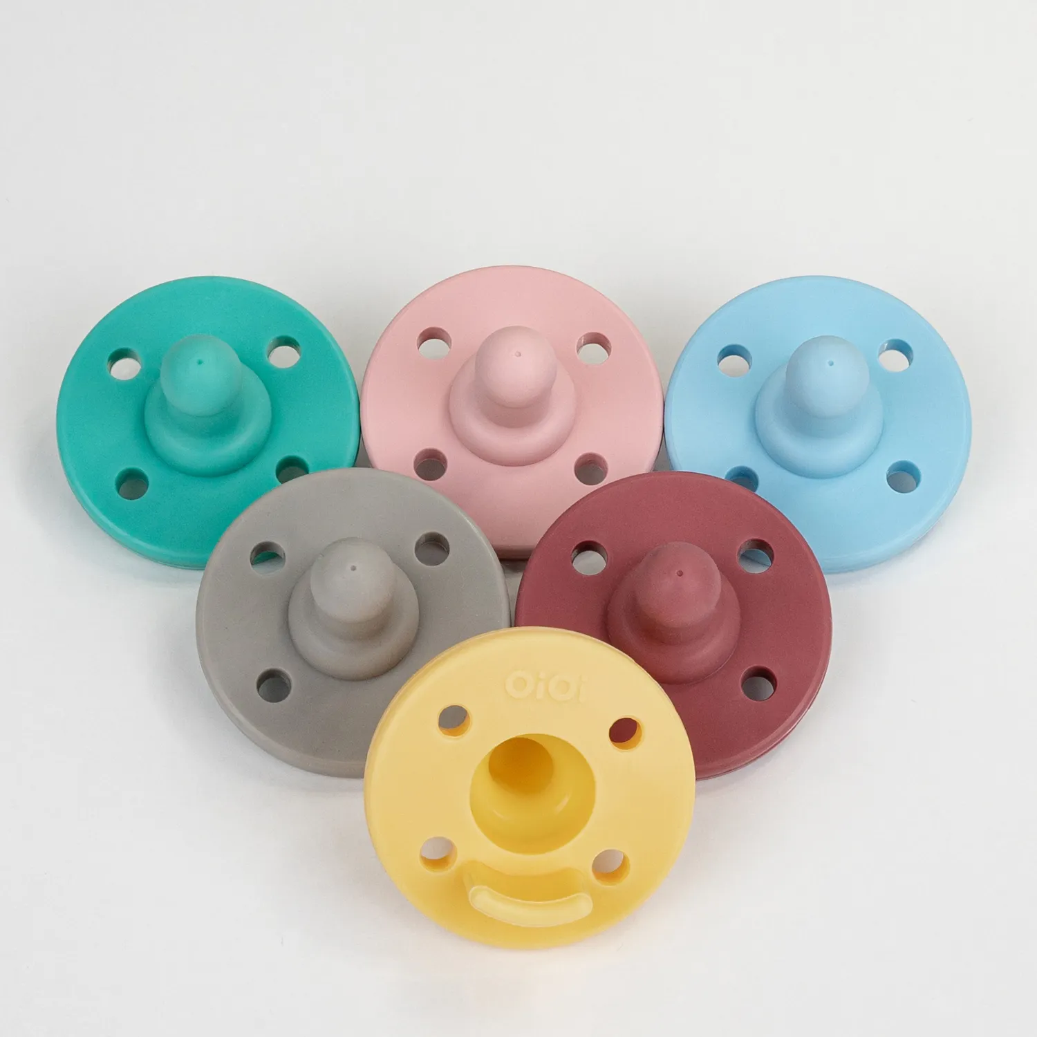 OiOi Silikon Emzik 2li 0+ Ay Aqua Green- Pink