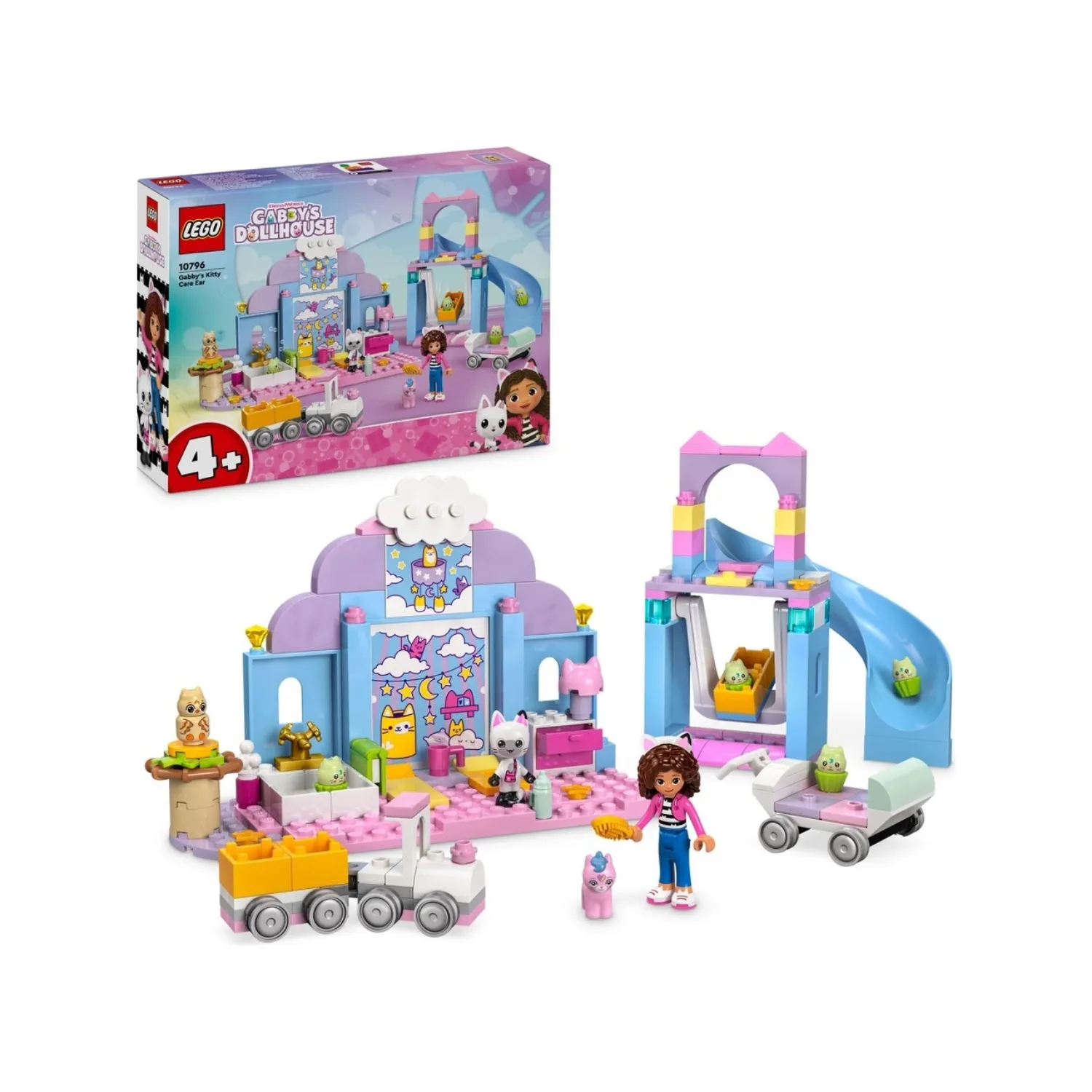 LEGO 4+ Gabby’s Dollhouse Gabby’nin Kedicik Bakım Odası 10796