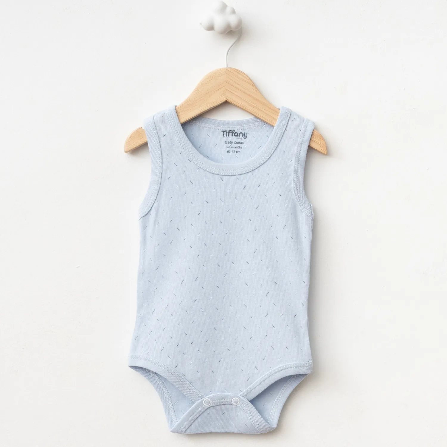 Tiffany Atlet Body Jakarlı Basic Tema Mavi 