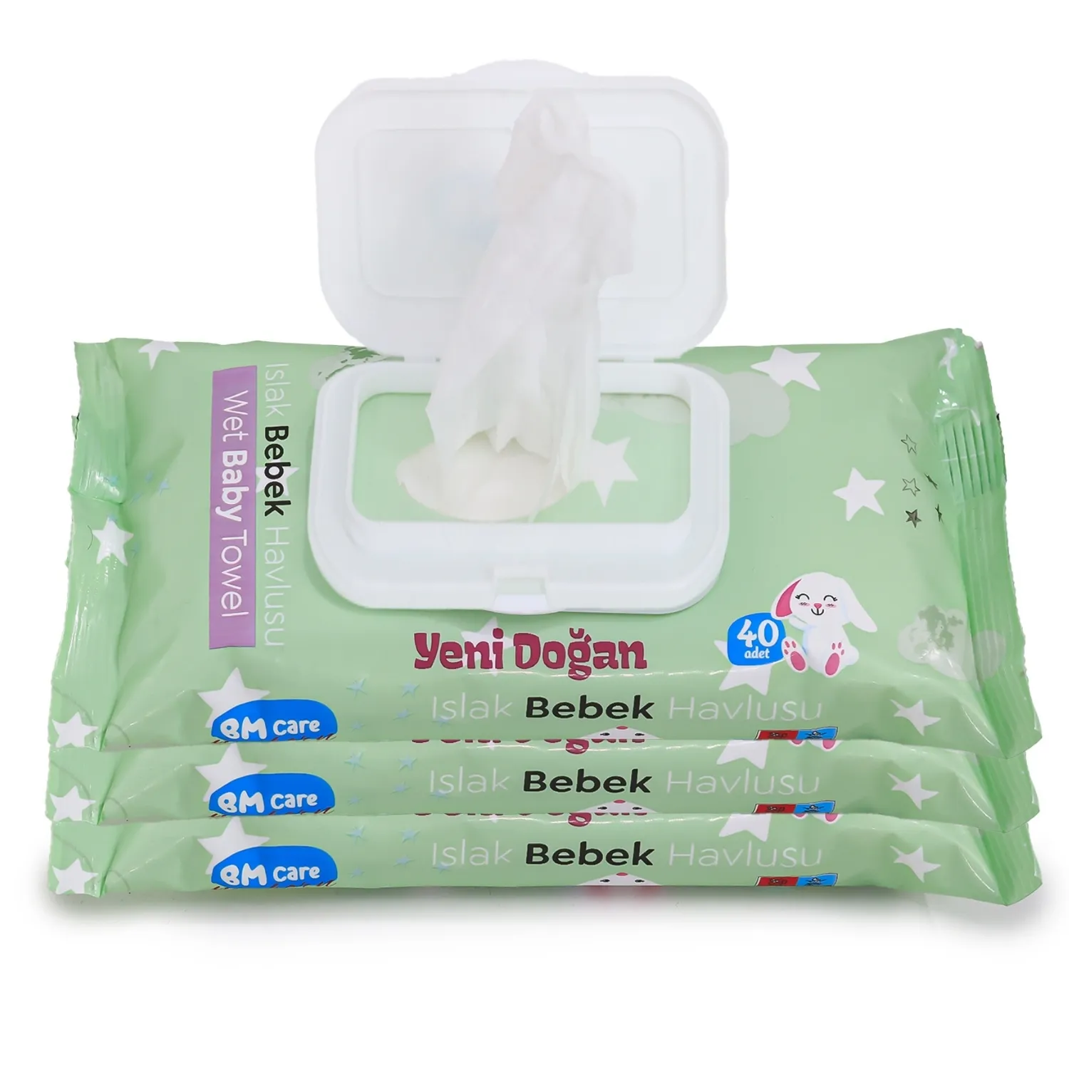 Bm Care Yenidoğan Islak Mendil 3x40lı