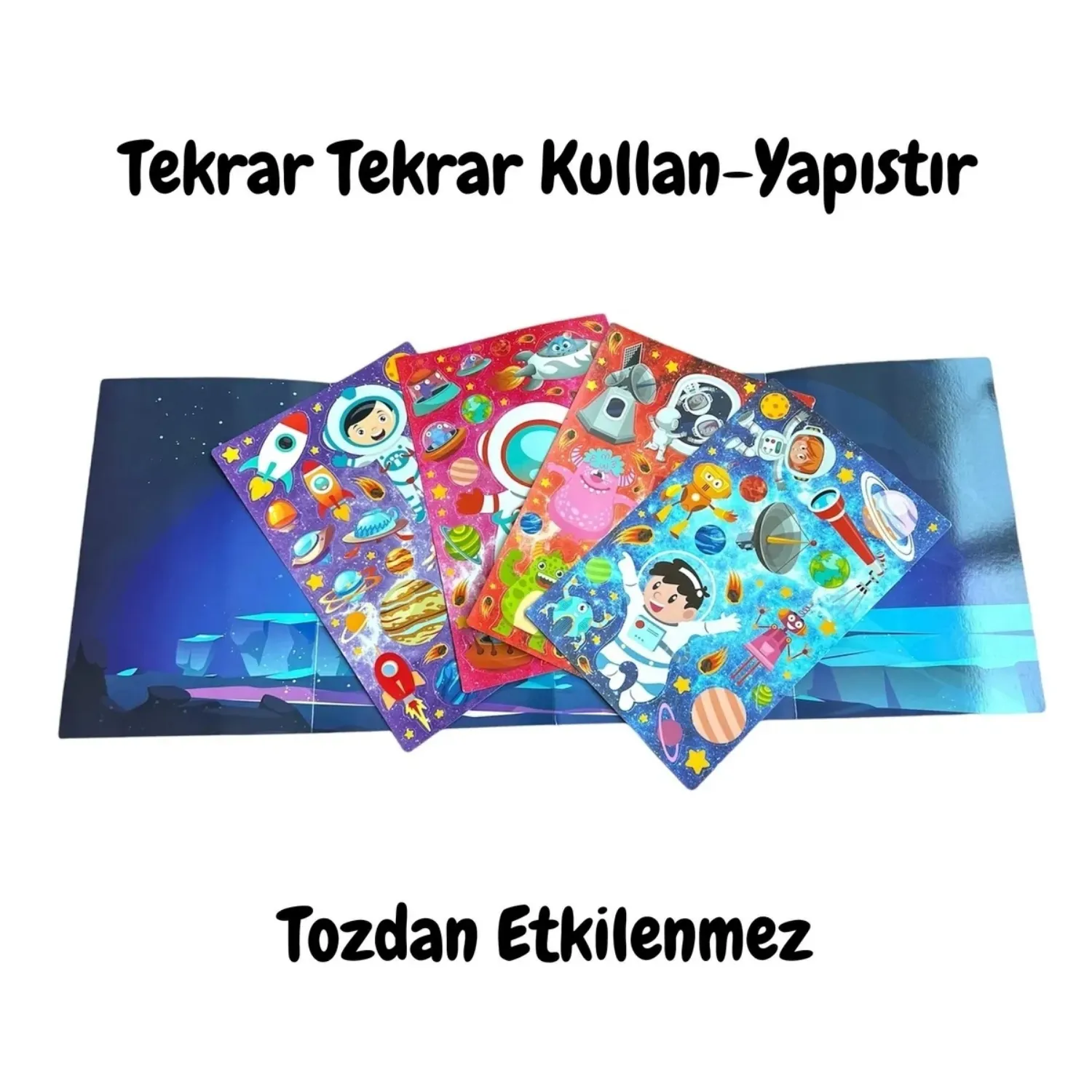 Lino Tekrar Tekrar Kullanılabilen Stıcker Seti Space