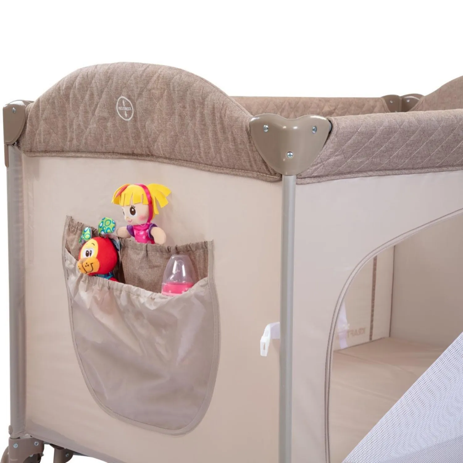 Kraft Safe Sleep Anne Yanı Oyun Parkı 70x120 cm Beige