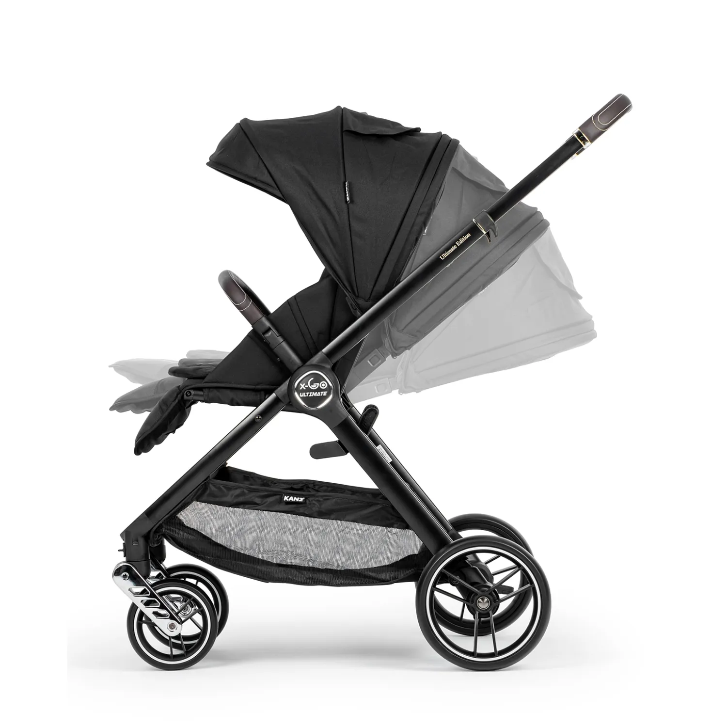 Kanz X-Go Ultimate Travel Sistem Bebek Arabası Silver Siyah