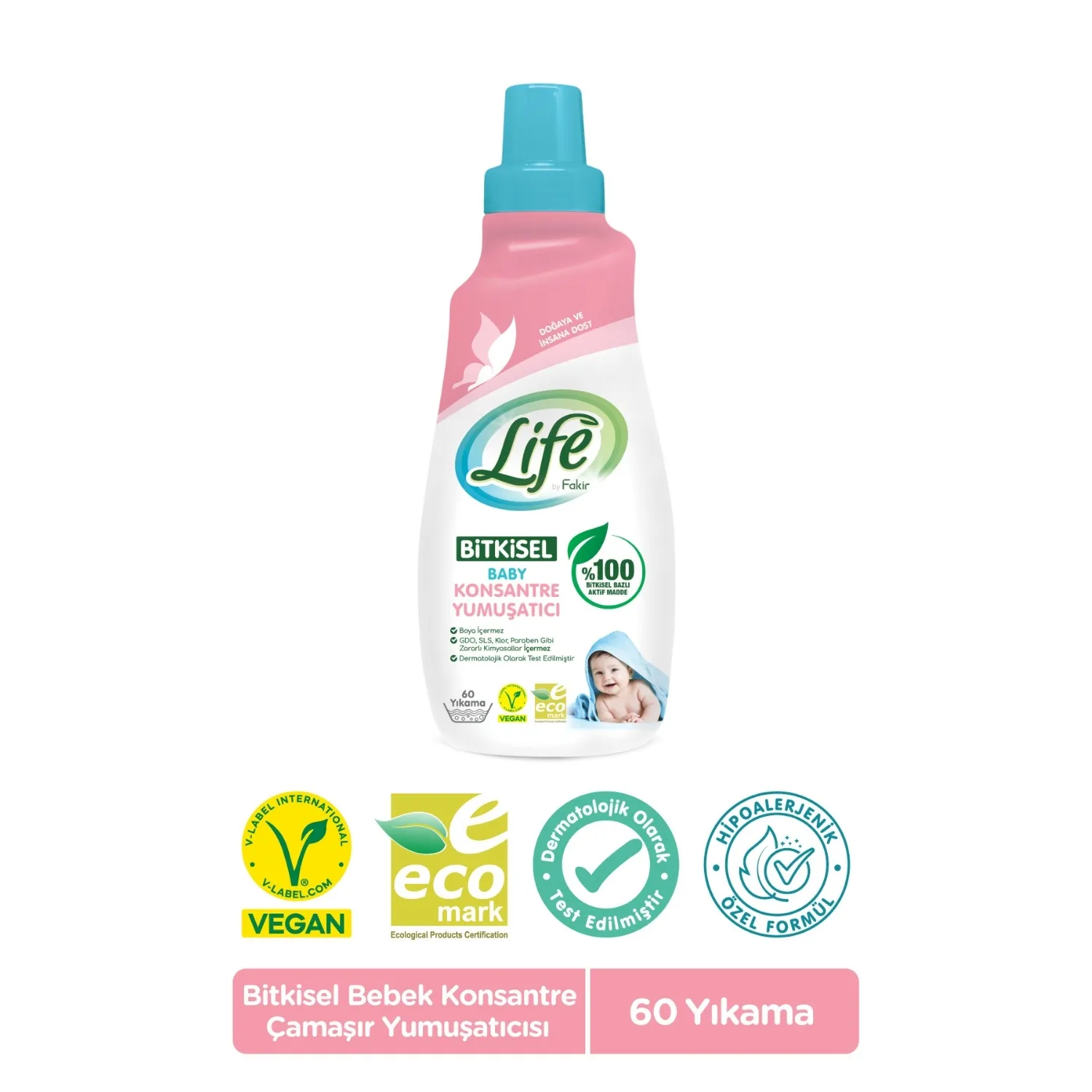 Life by Fakir Baby %100 Bitkisel Konsantre Yumuşatıcı 1500 ml  Life by Fakir Baby %100 Bitkisel Konsantre Yumuşatıcı 1500 ml
