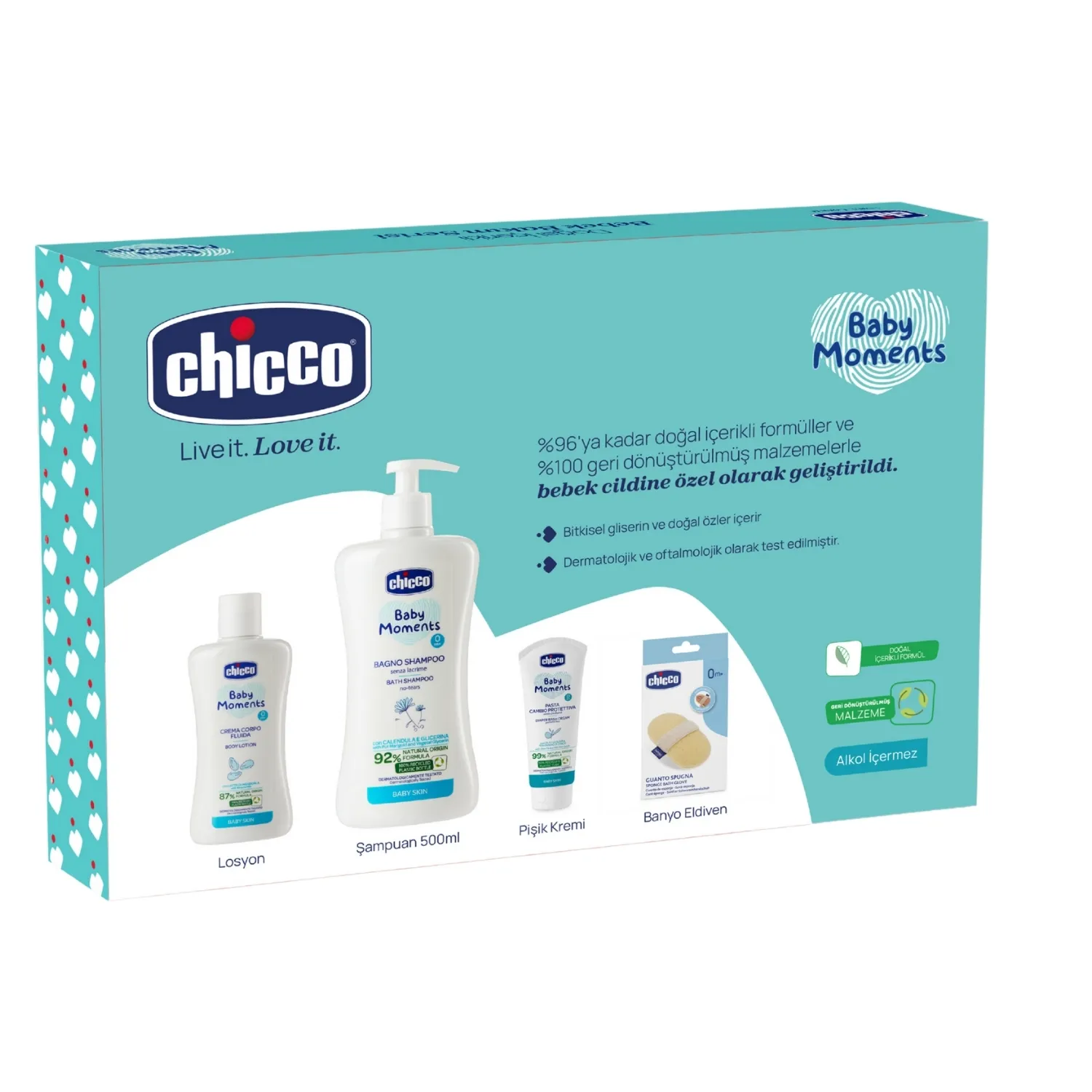 Chicco Bebek Bakım Seti (Çanta Hediyeli)