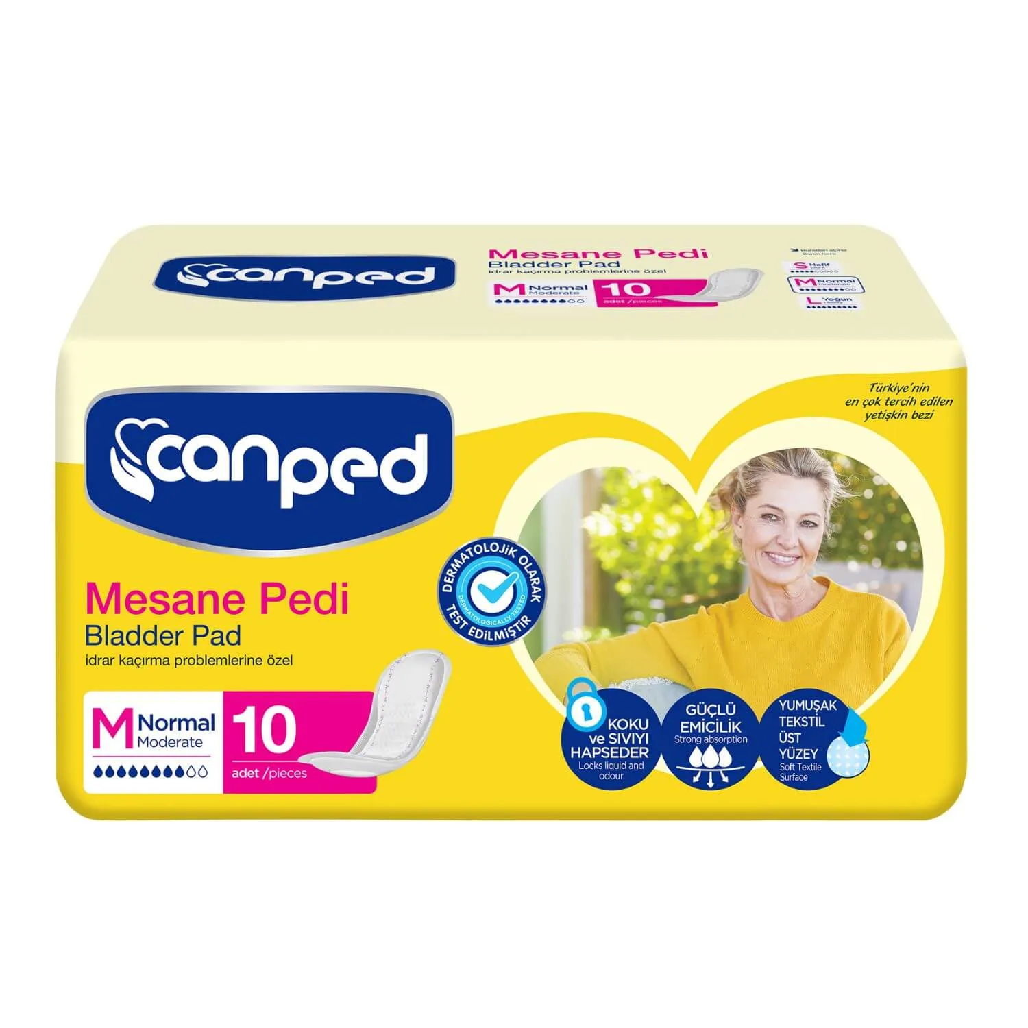 Canped Mesane Pedi 10lu M Beden