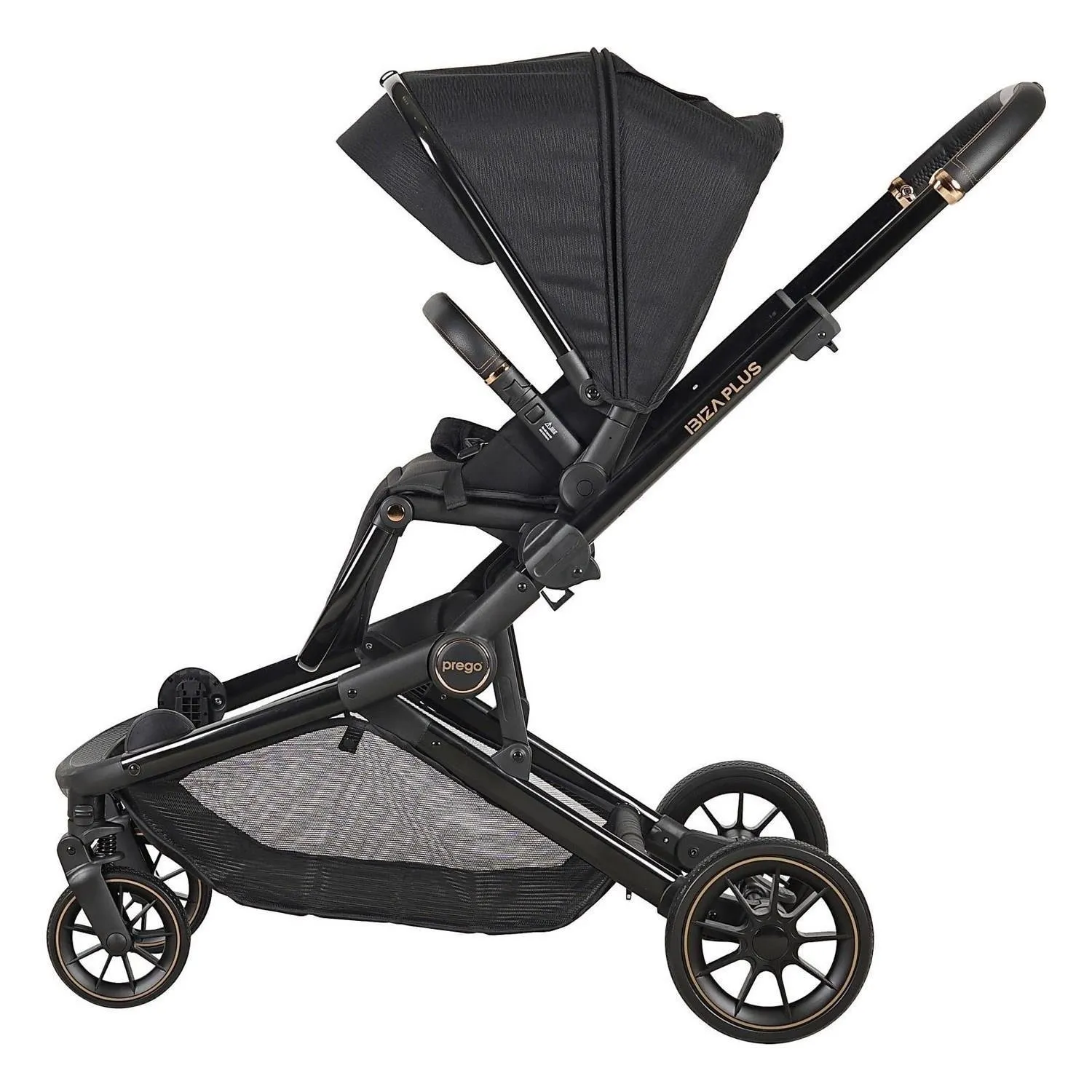 Prego 2223 Ibiza Plus Travel Sistem İkiz Bebek Arabası Siyah
