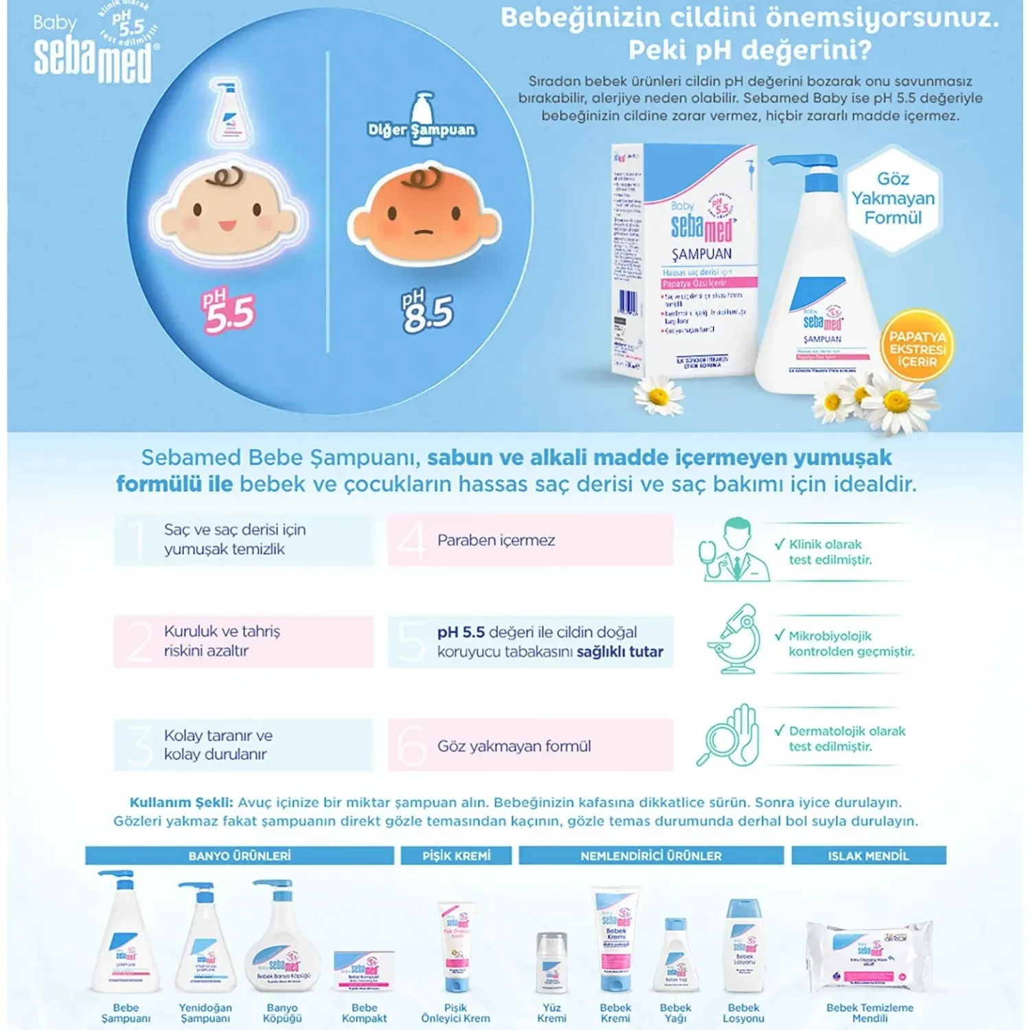 Sebamed Bebek Şampuanı 750 ml*2