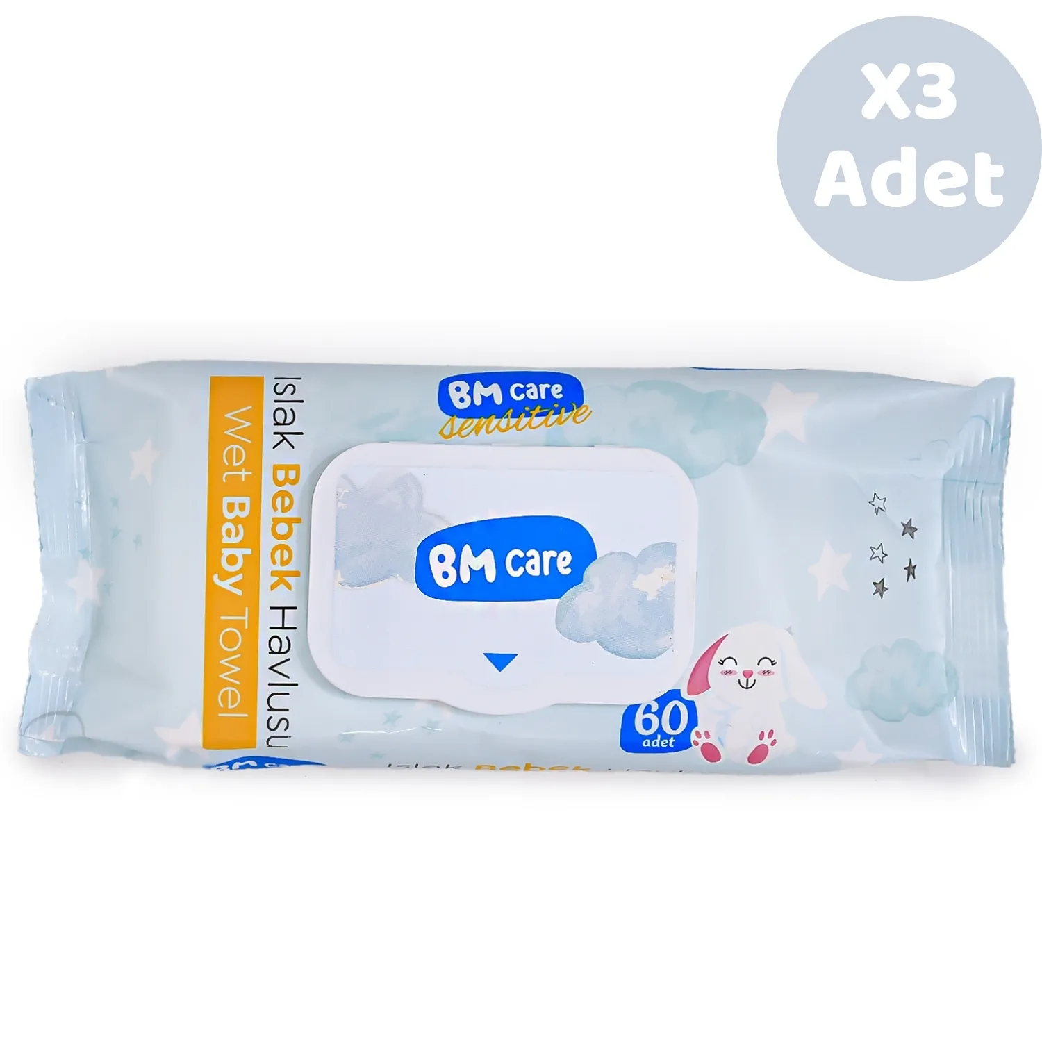 Bm Care Sensitive Islak Mendil 3x60lı