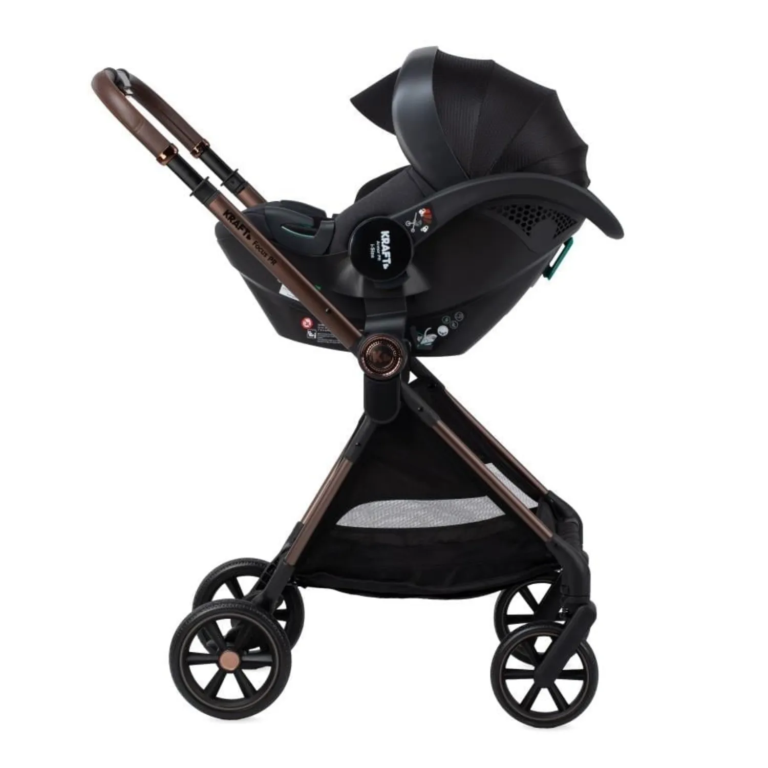 Kraft Focus Pr Travel Sistem Bebek Arabası Black
