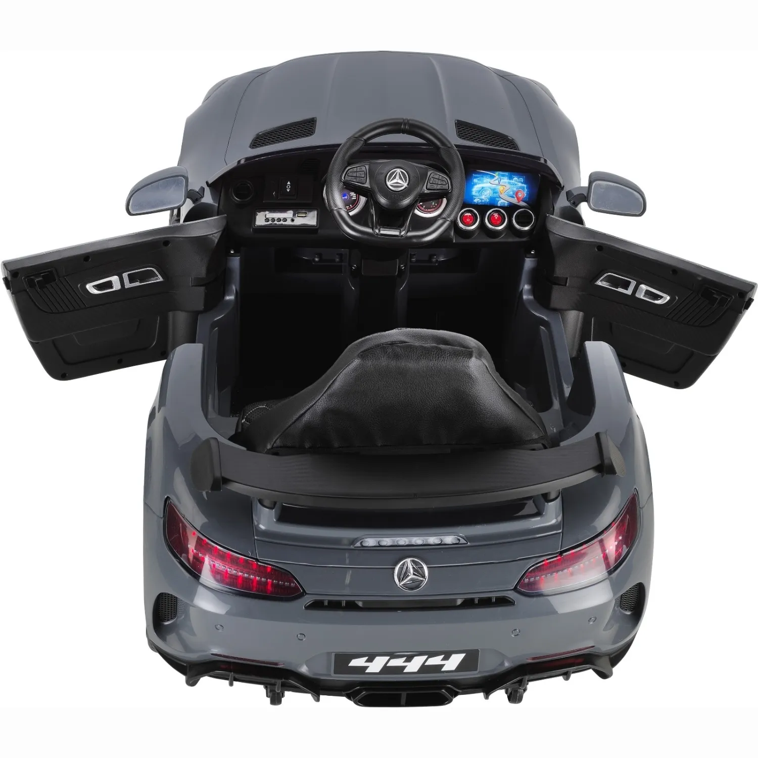 Babyhope 444 GTR Sport Akülü Araba Koyu Gri 12V