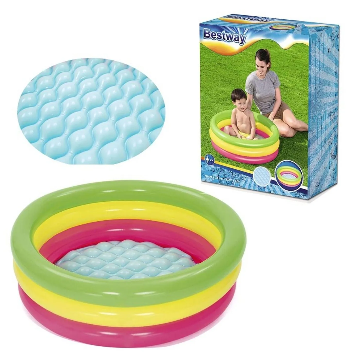 Bestway Havuz 3 Boğum Şişme Taban 70x24 cm