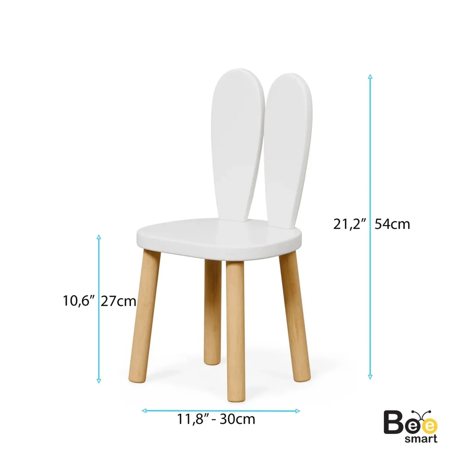 Bee Smart Tekli Sandalye Beyaz