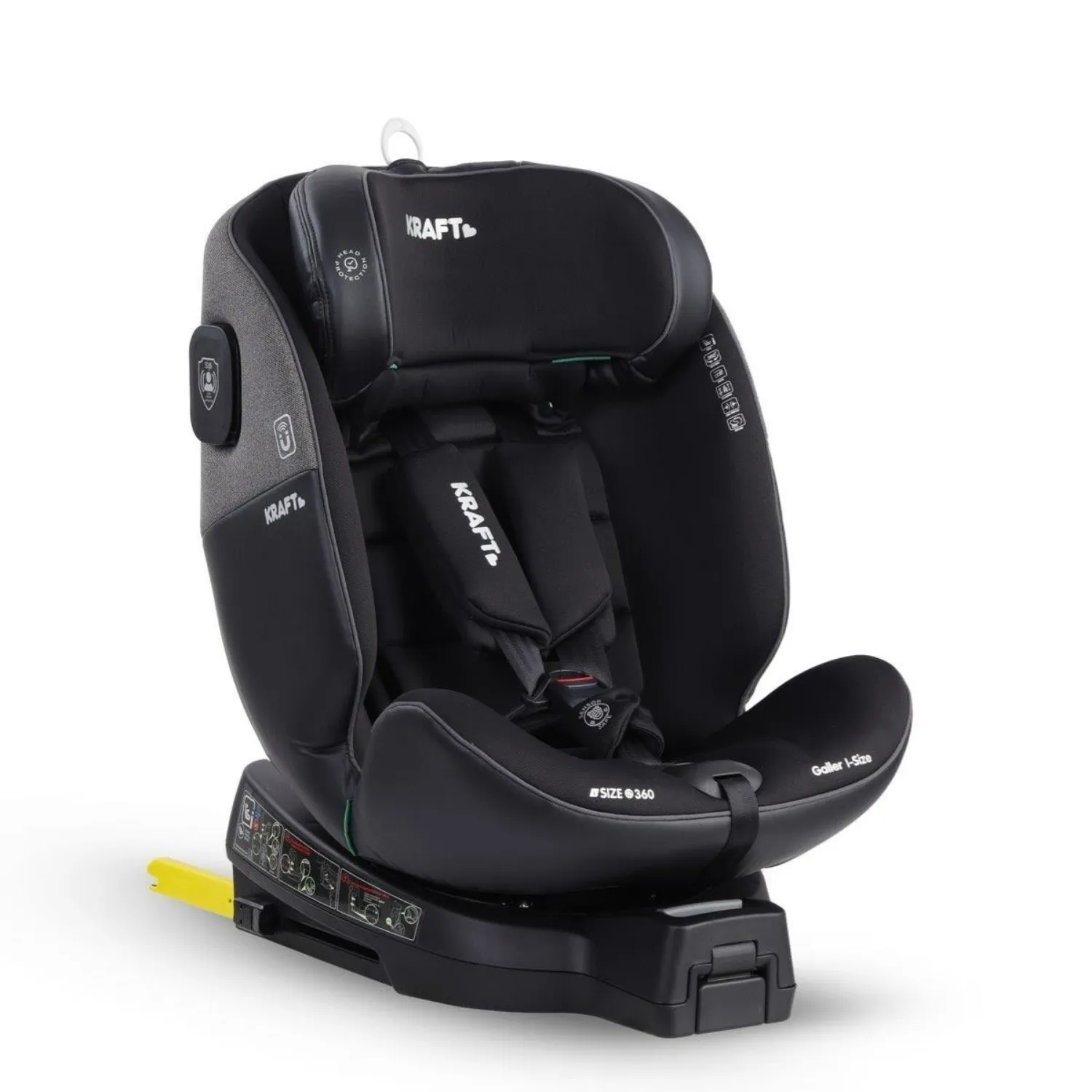 Kraft Galler I-Size Oto Koltuğu 0-36 Kg Açık Gri