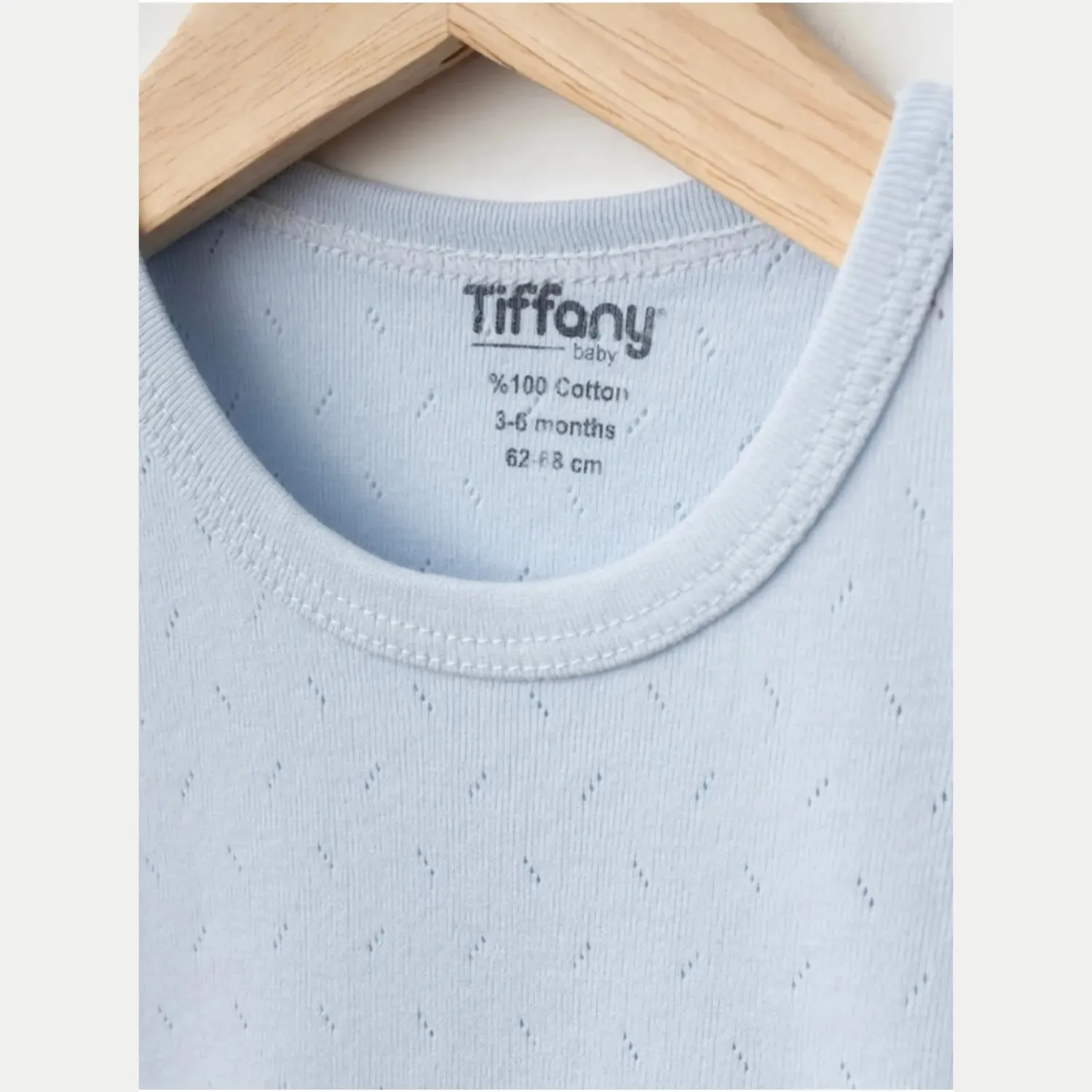 Tiffany Atlet Body %100 Pamuklu Çıtçıtlı Basic 3'lü Set Body Zıbın Mavi Erkek Bebek