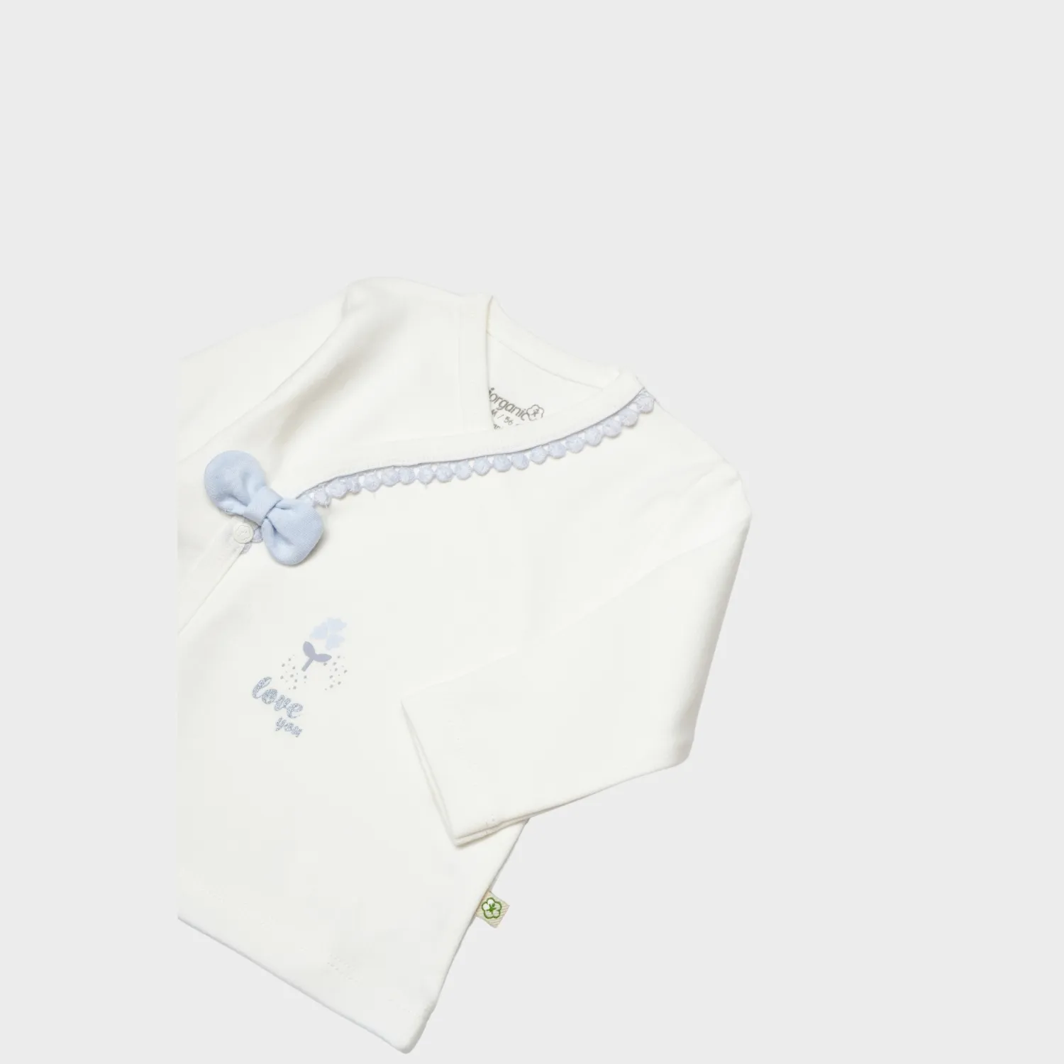 Bibaby Organik Hastane Çıkışı 10lu Love Floral Ekru - Lila