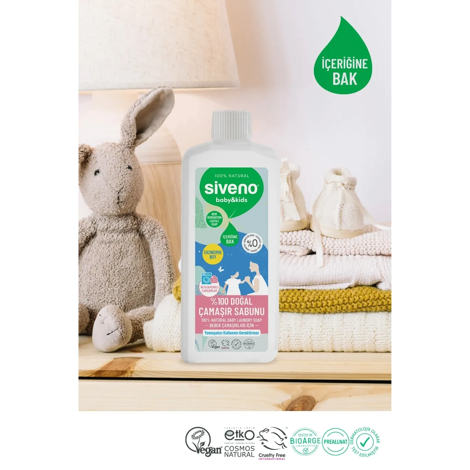 Siveno Baby Doğal Bebek Çamaşır Sabunu 1 lt