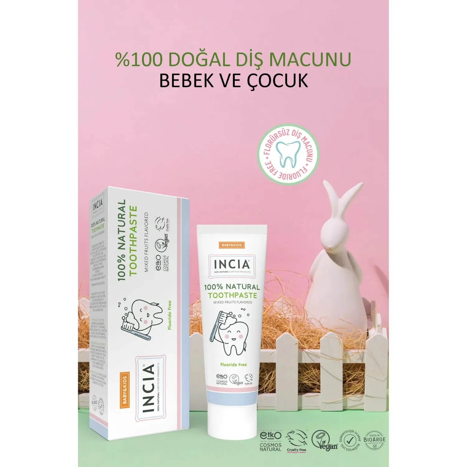 INCIA Çocuk Diş Macunu 50 ml