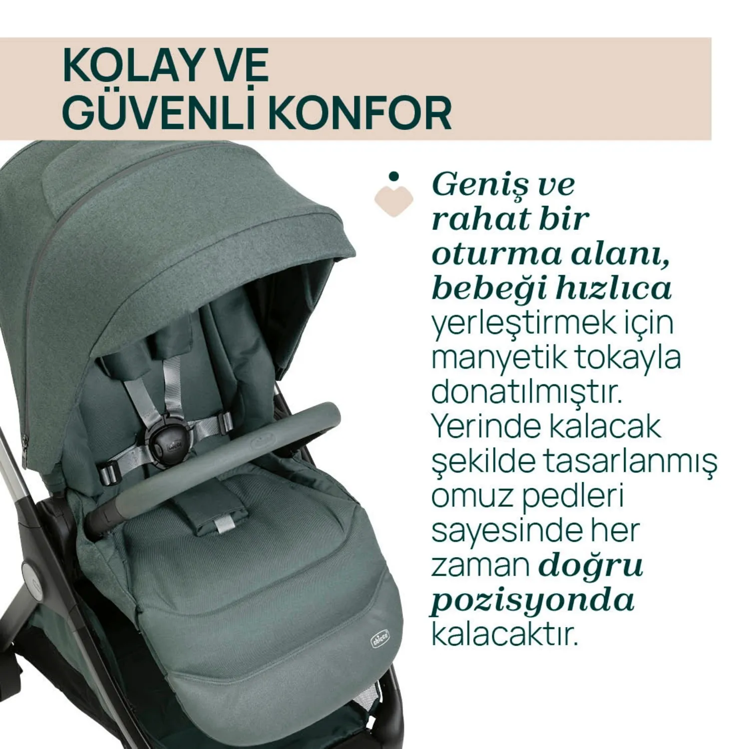 Chicco Bellagio Bebek Arabası Fir Tree