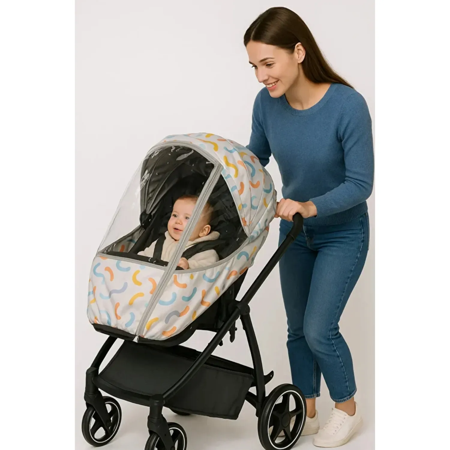 SafeMom Oxford Bebek Arabası Yağmurluğu